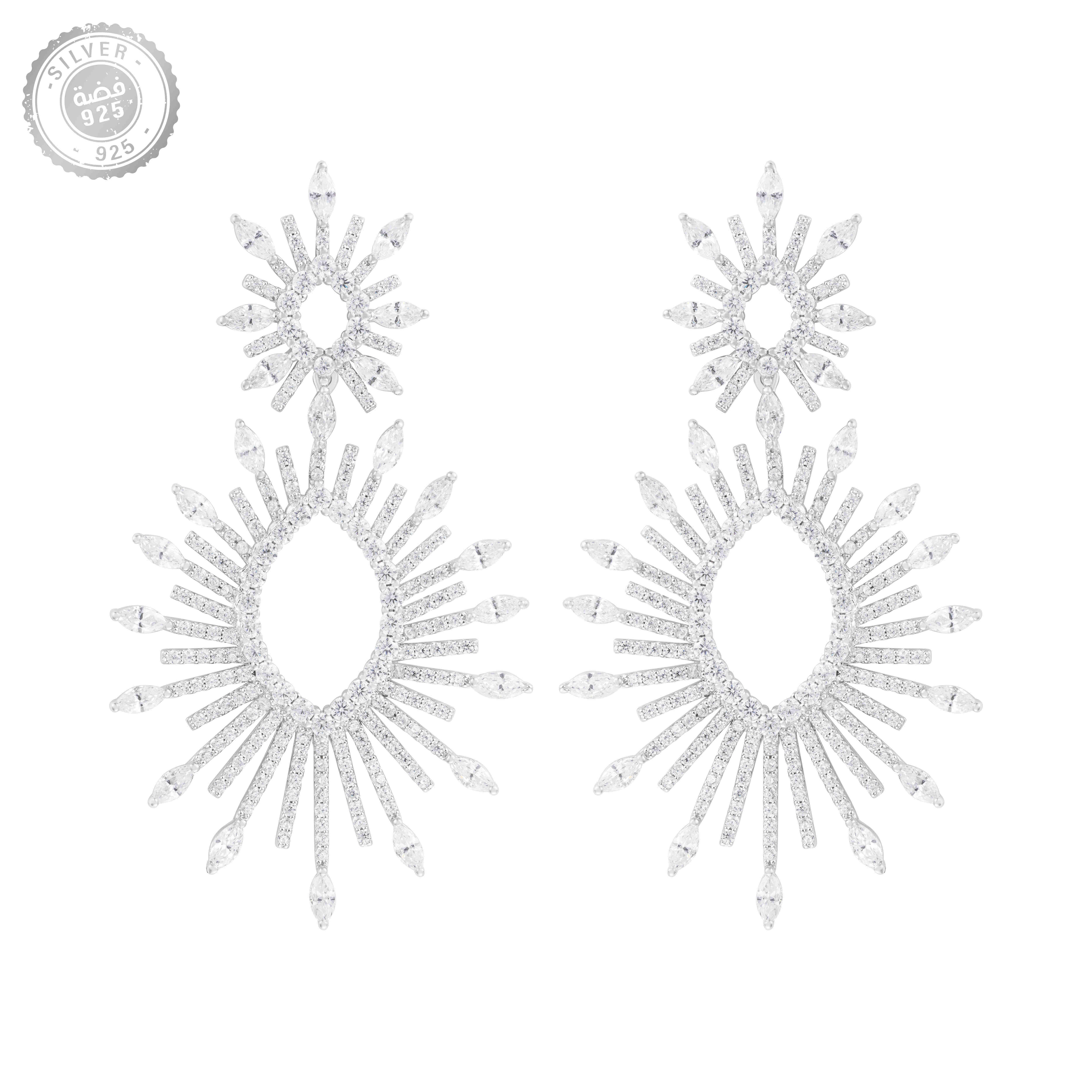 حلق - فضي ابيض - 0 image 0