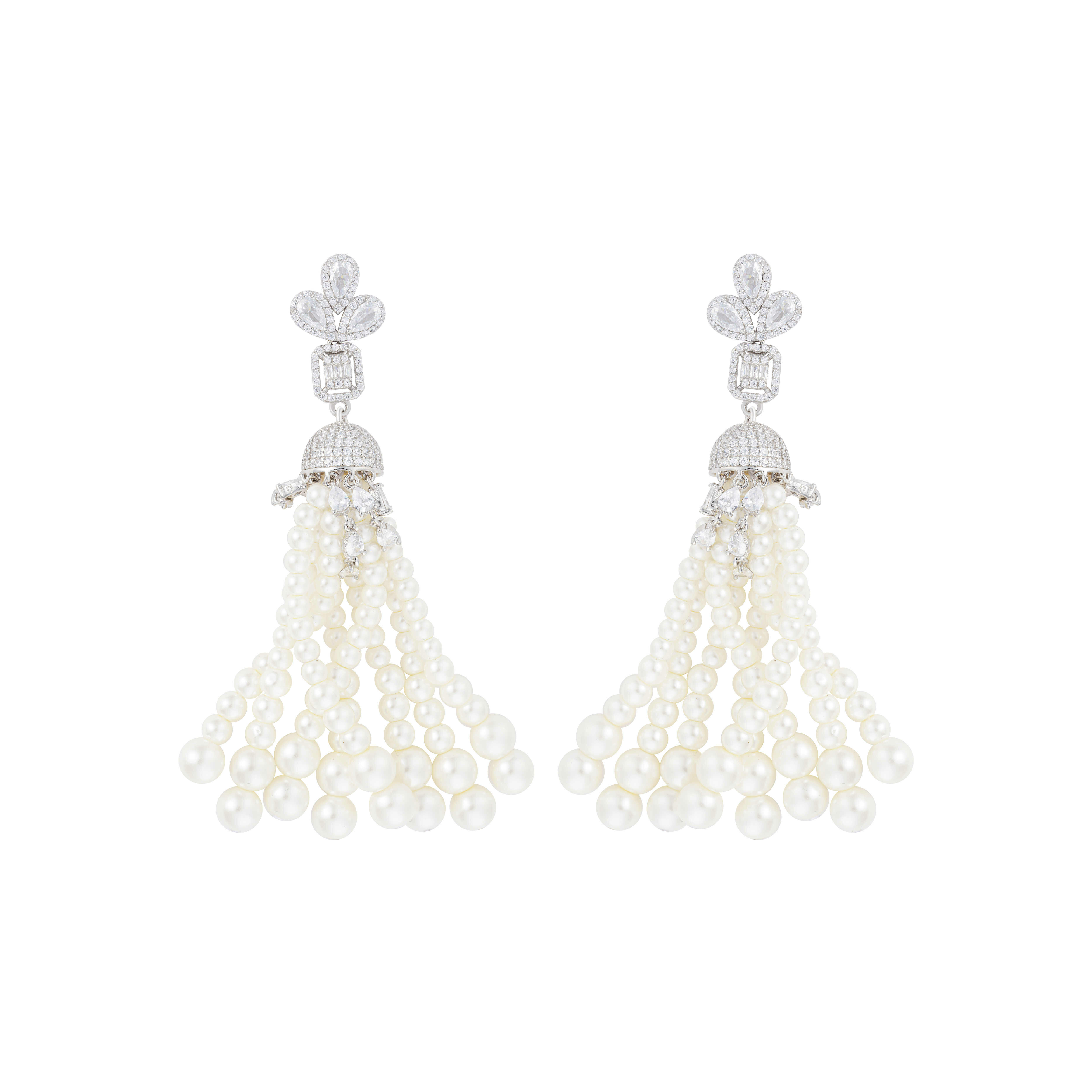 حلق - فضي ابيض - 0 image 0