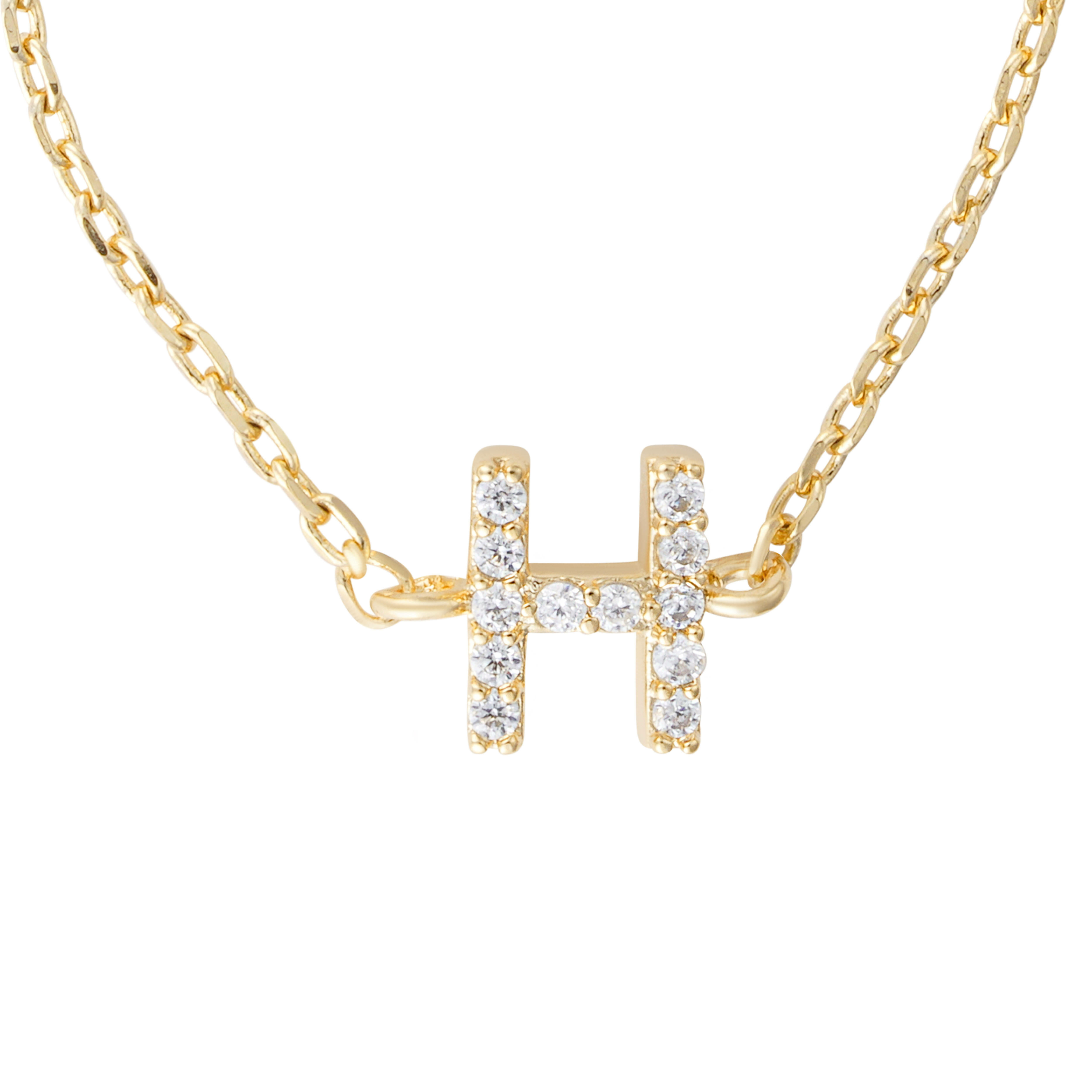 Gold Toned Letters Ring-H image 1