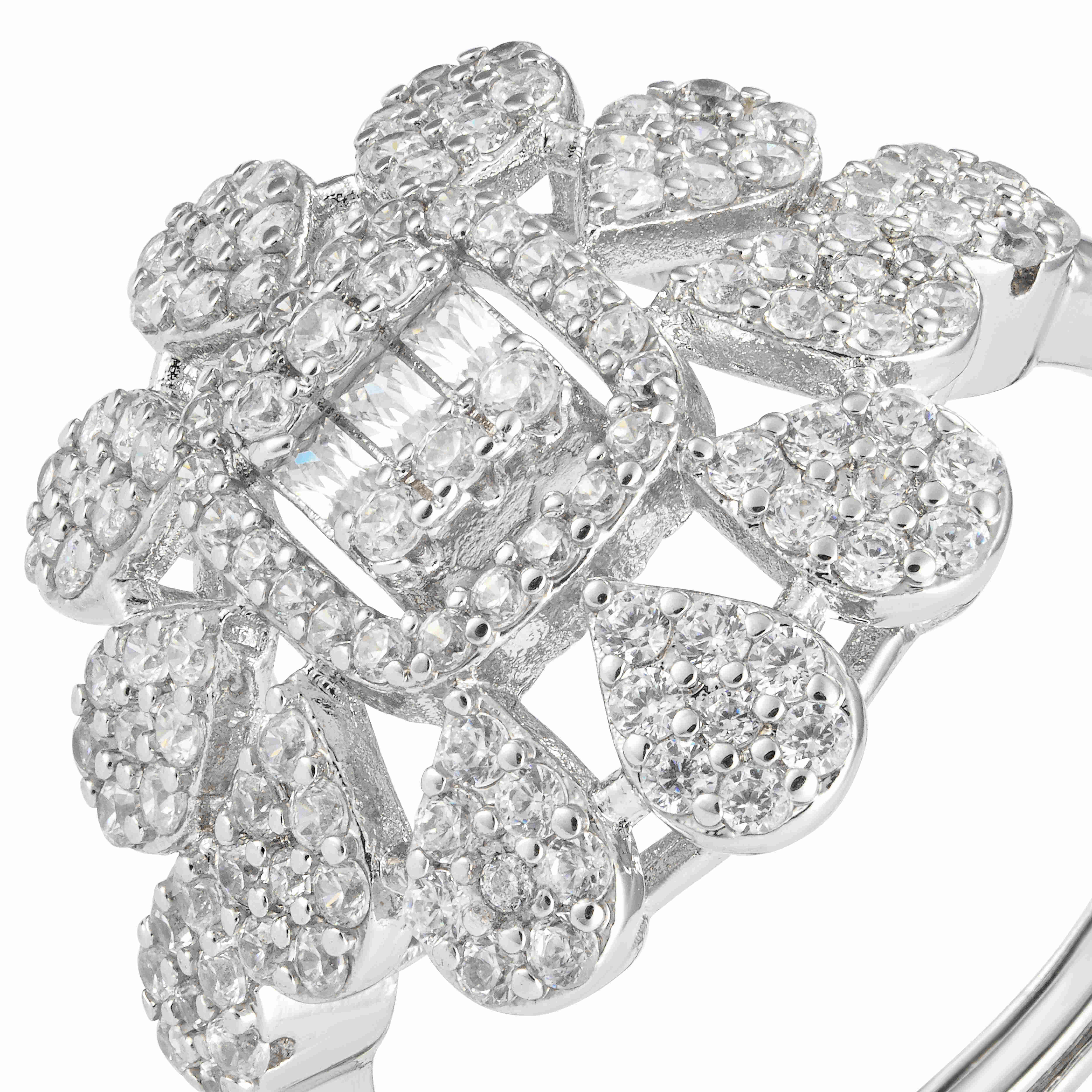 Silver Toned Flora Ring image 1