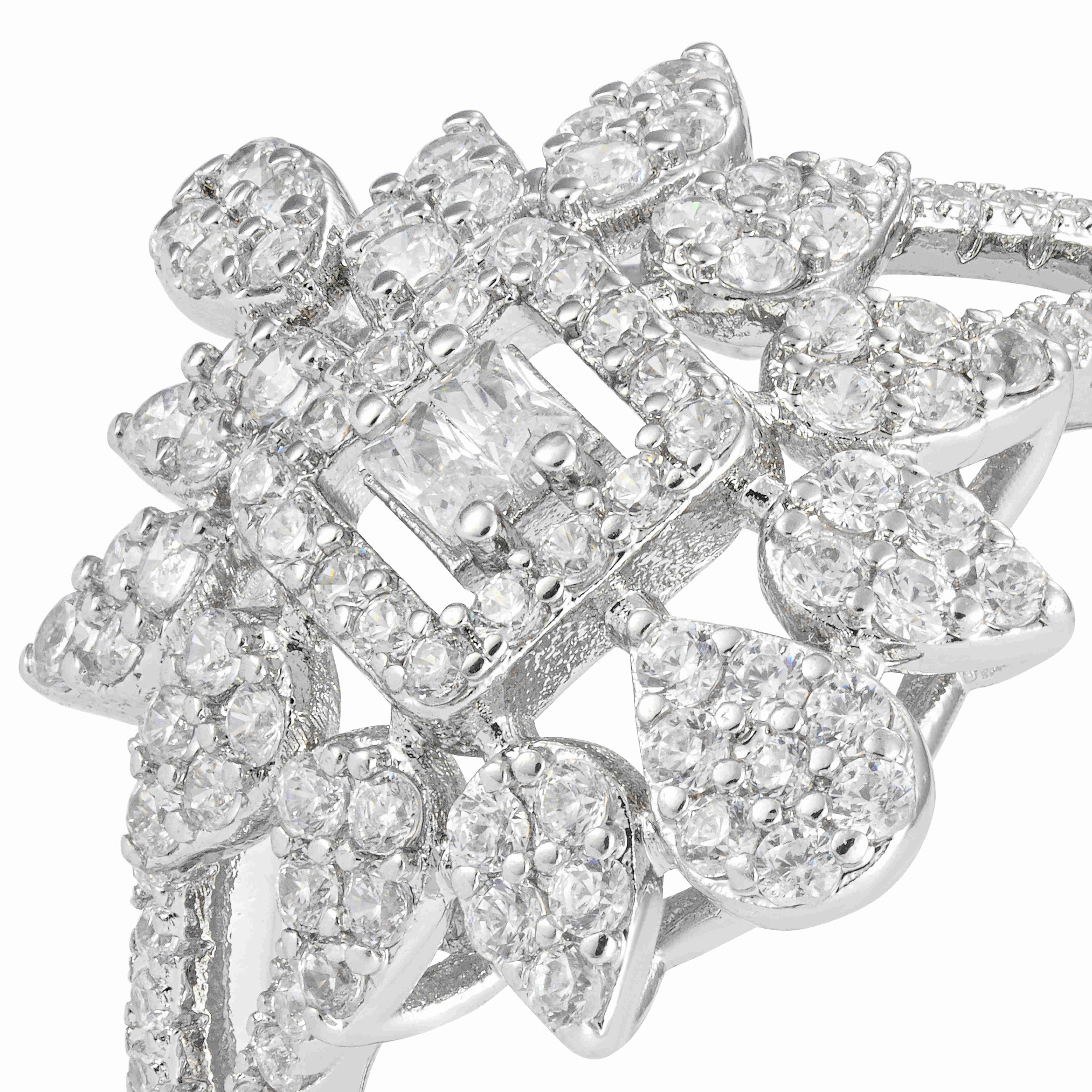 Silver Toned Flora Ring image 1