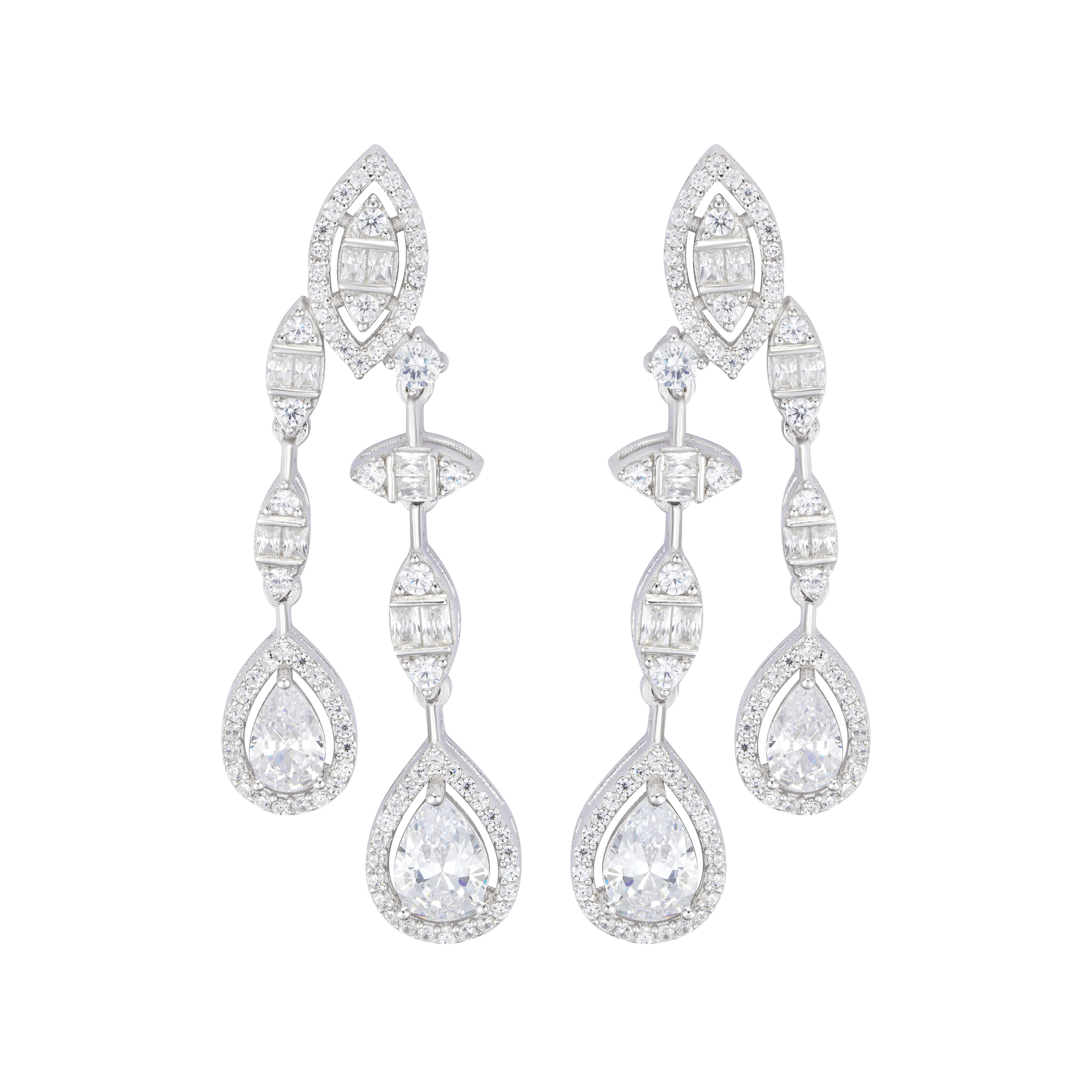925K Silver Pear Accessories Set image 2