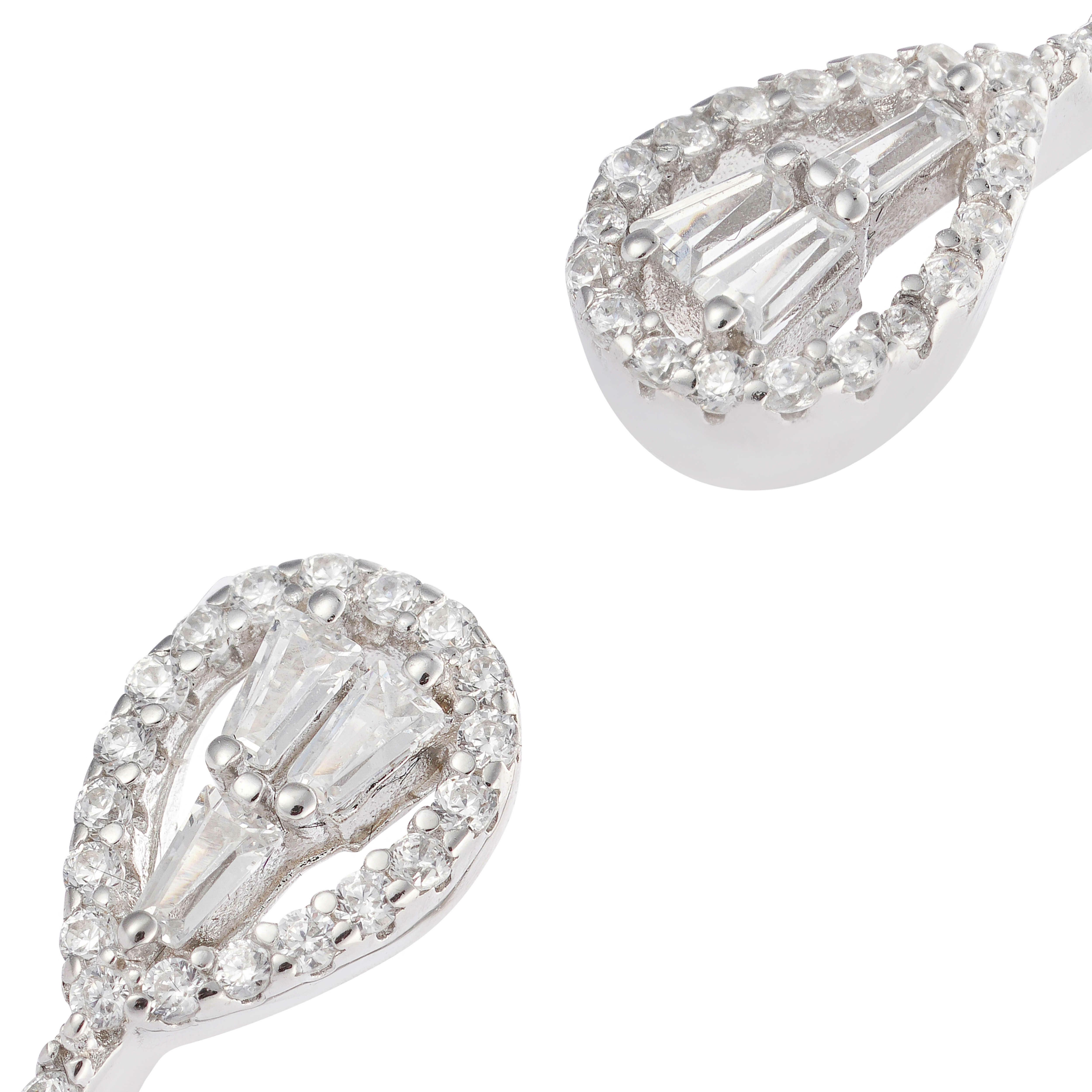 925K Silver Pear Bangle  image 1