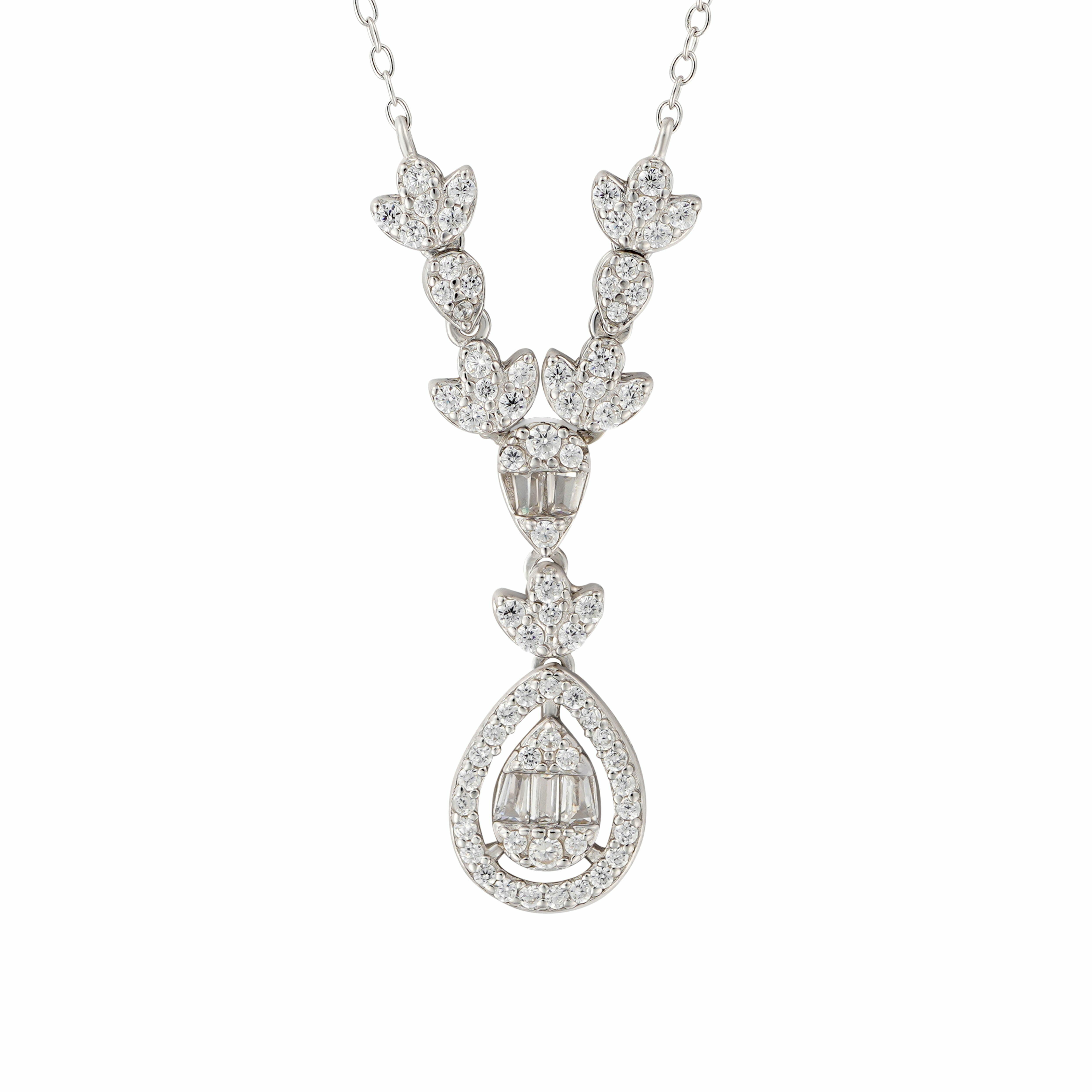 عقد - فضي ابيض - 0 image 1