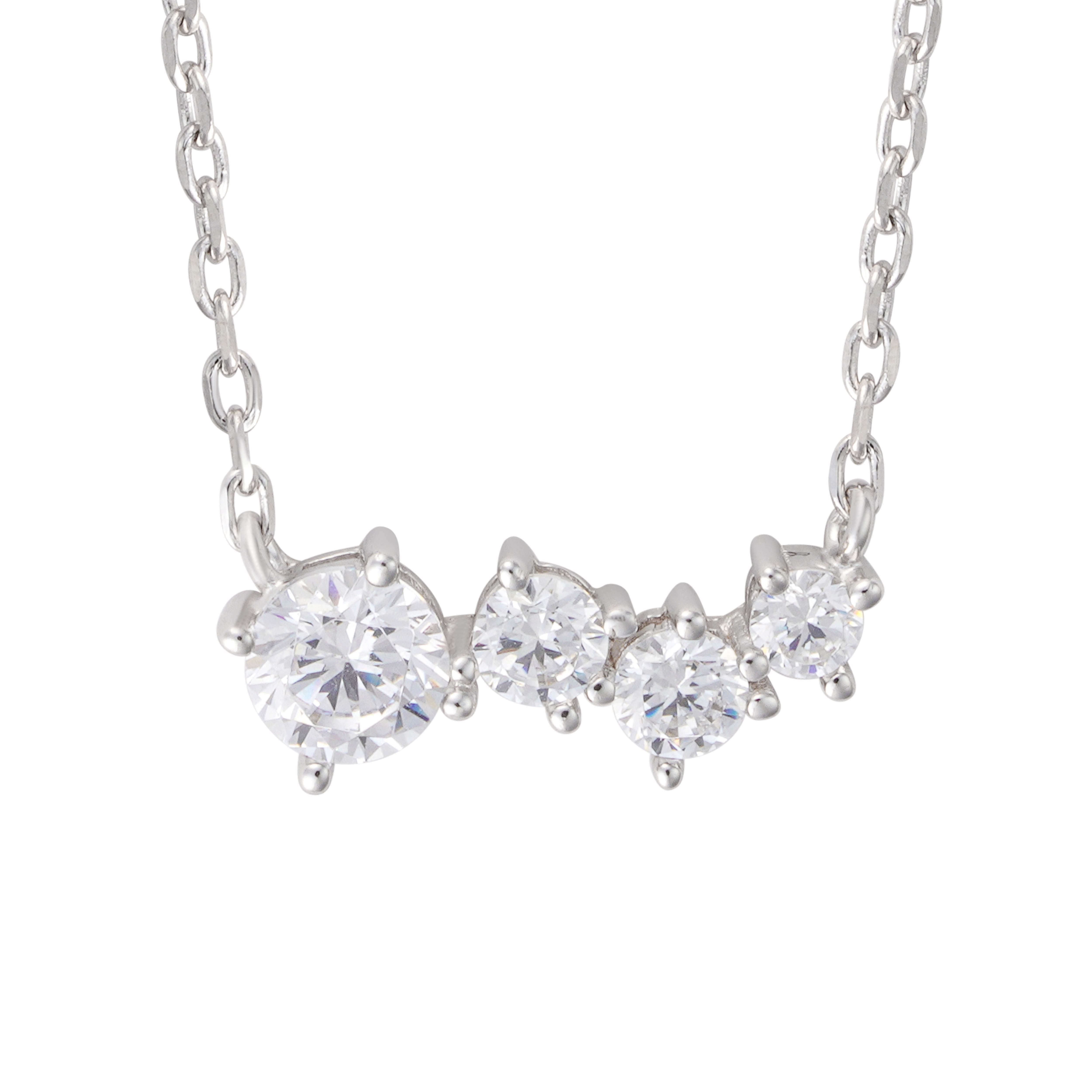 عقد - فضي ابيض - 0 image 1