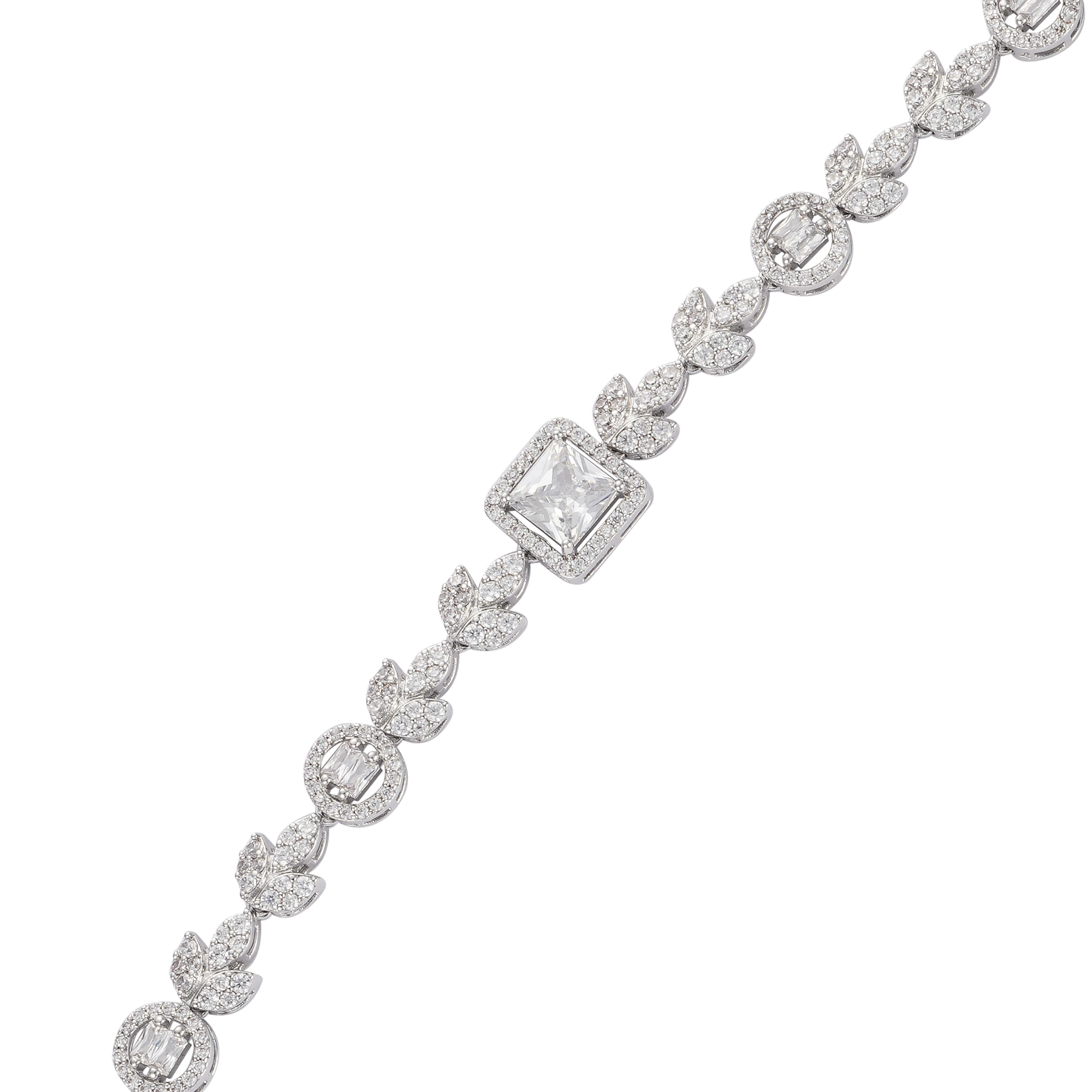 Silver Toned Flora Necklace  image 3