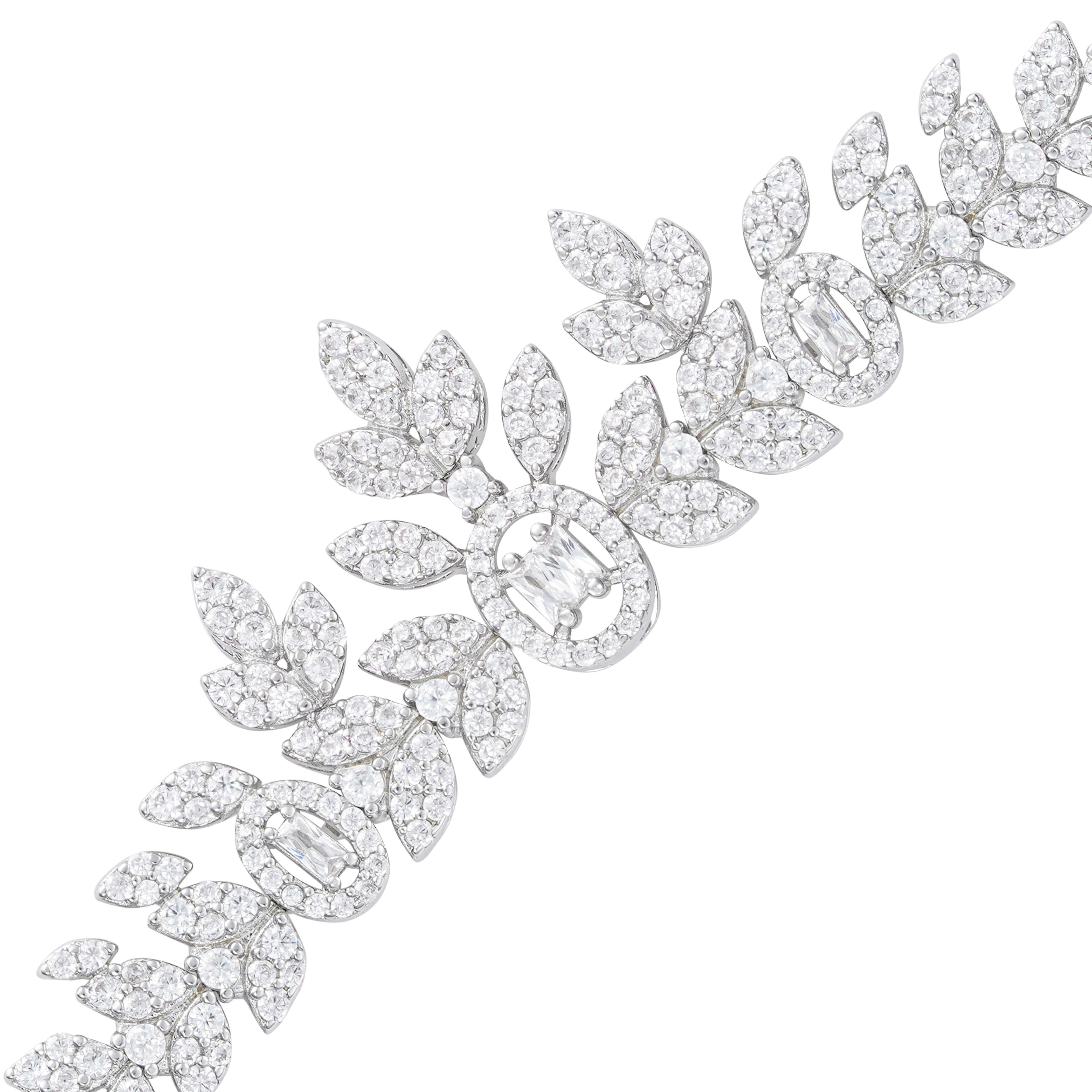 925K Silver Flora Necklace Set image 6
