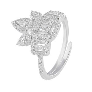 925K Silver Flora Necklace Set image 3
