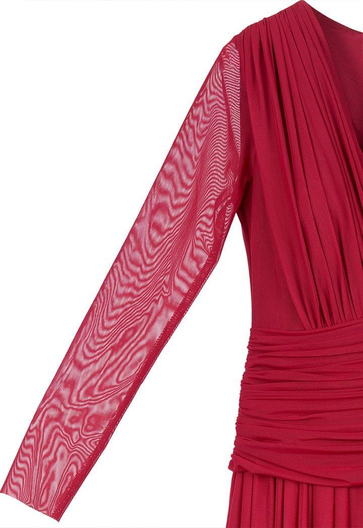 فستان شيفون ماكسي بأكمام طويلة  image 7