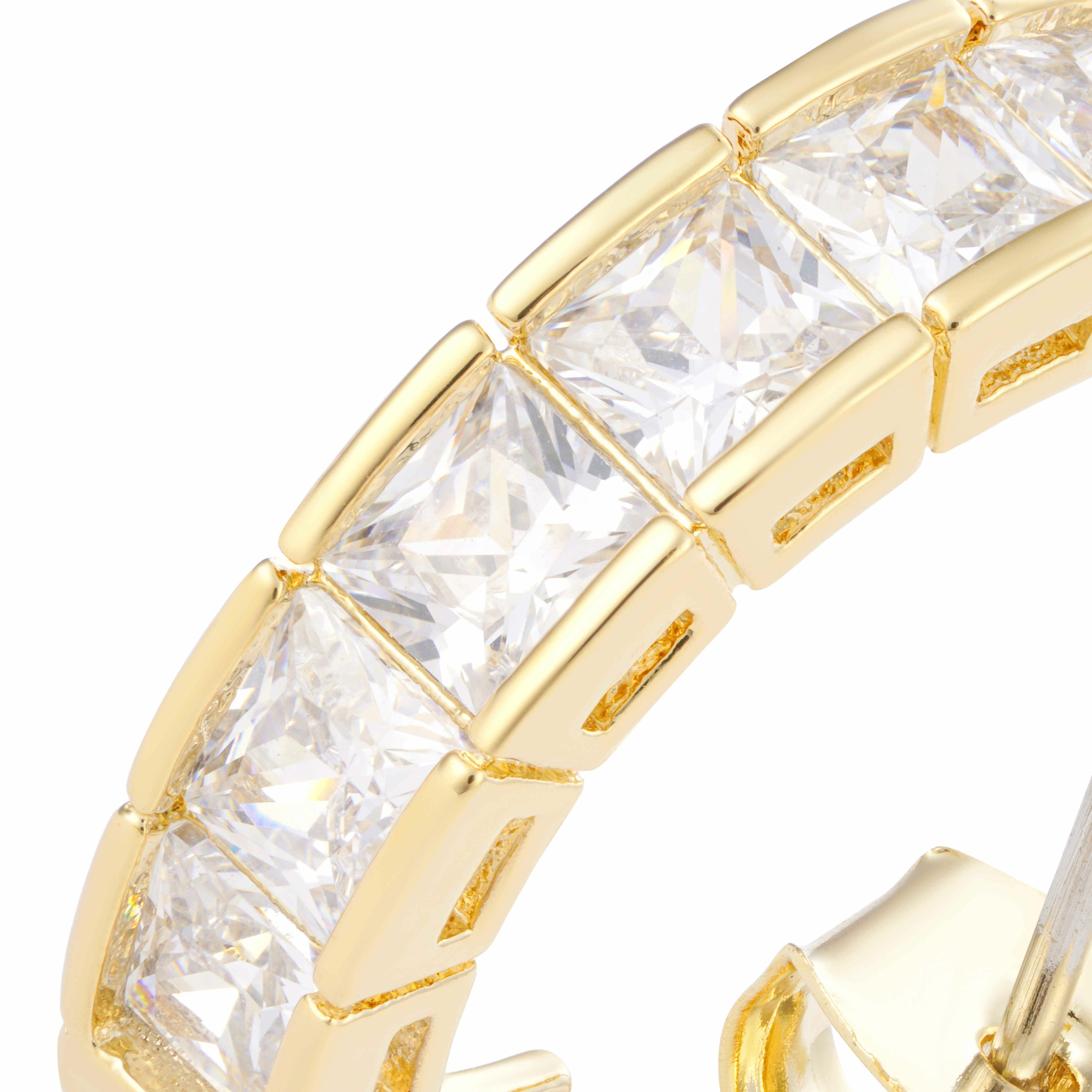 Gold Toned Princess Earrings image 1