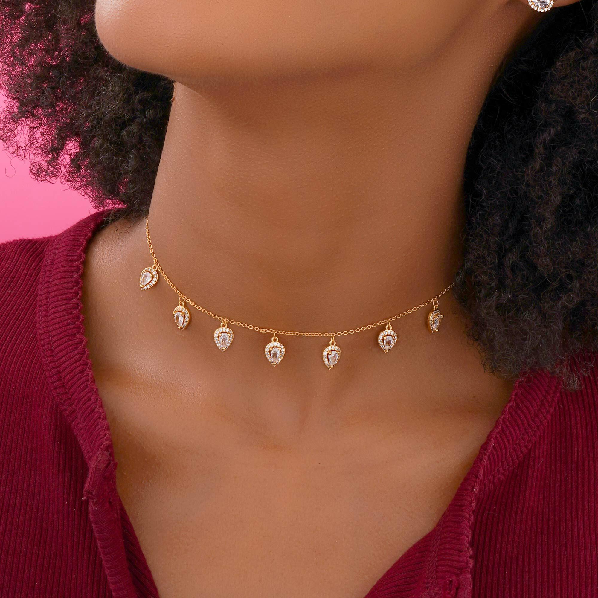 هدية عقد تشوكر ذهبي image 3