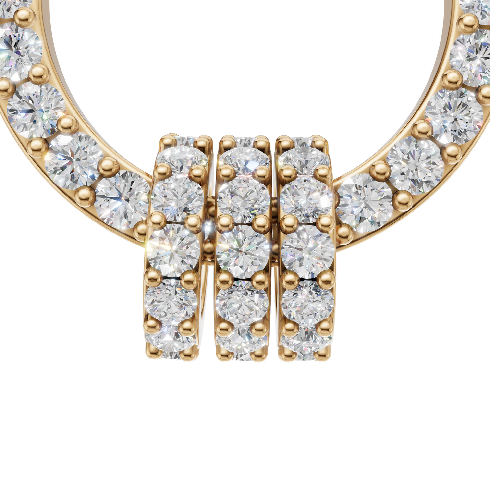 حلق - ذهبي ابيض - 0 image 1