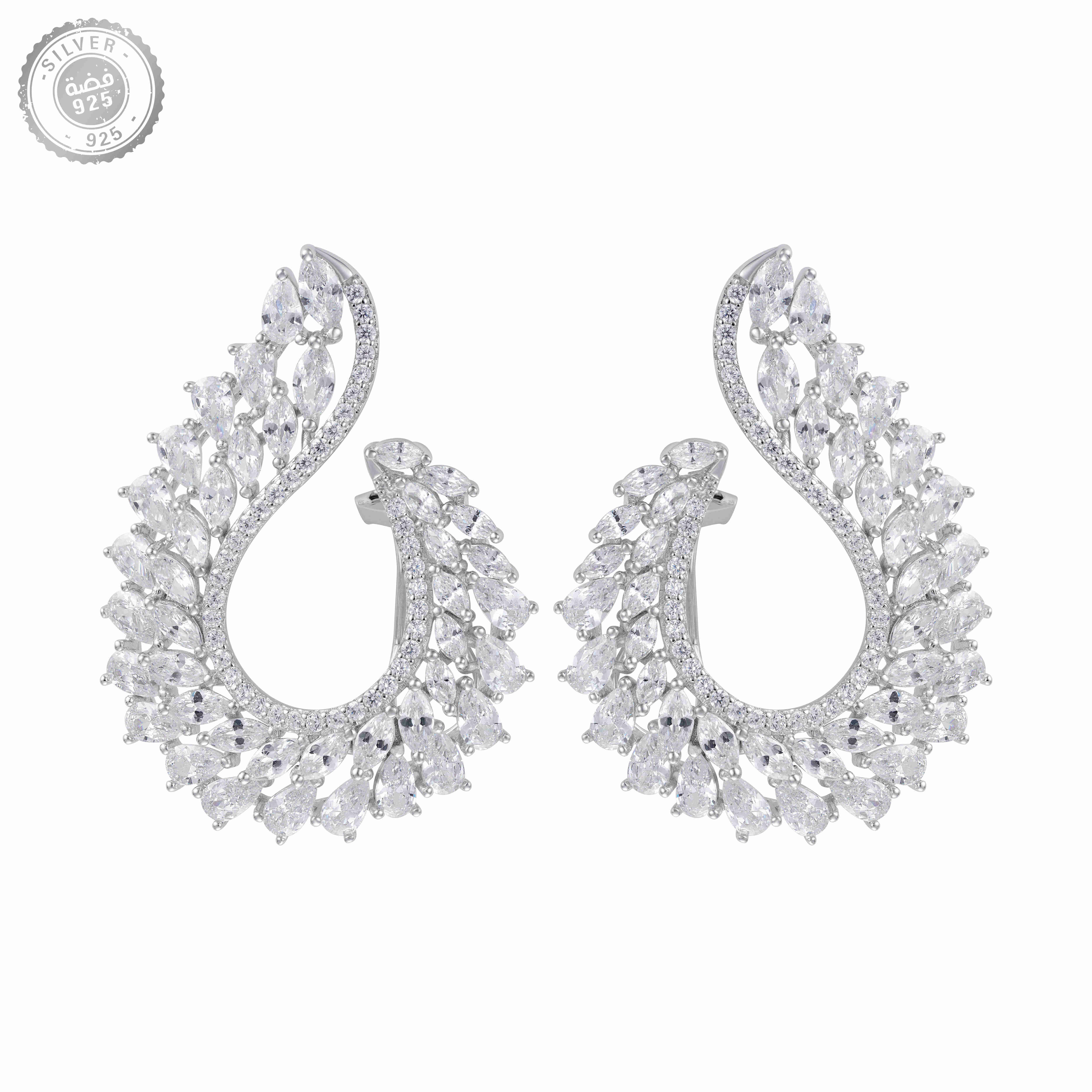 Sterling Silver Earrings - SIL106-E image 0