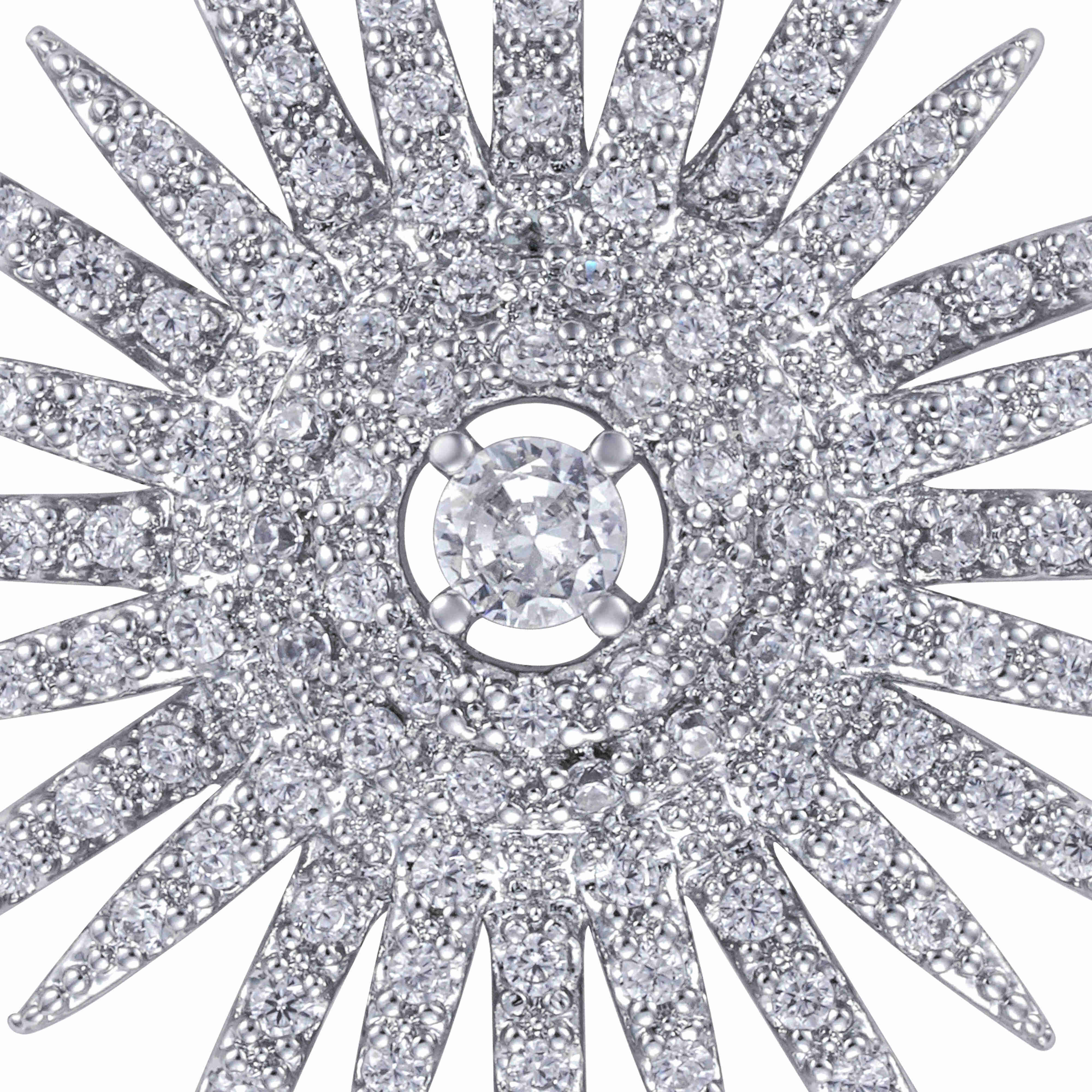 أقراط شعاع شمس كريستالي image 1