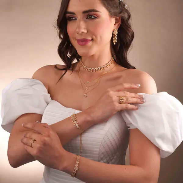 خاتم - ذهبي ابيض - 0 image 1