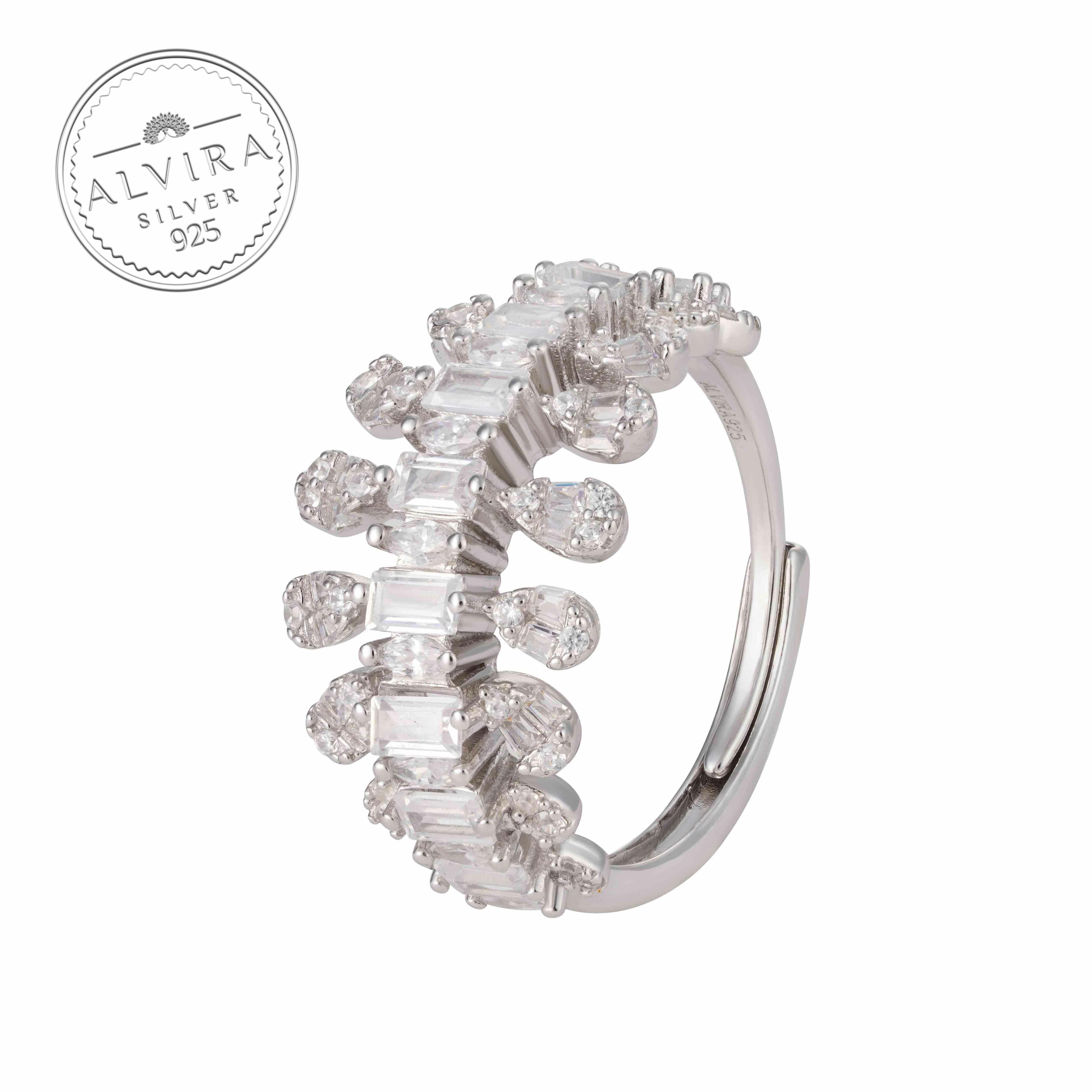 925K Silver Emerald Ring image 0
