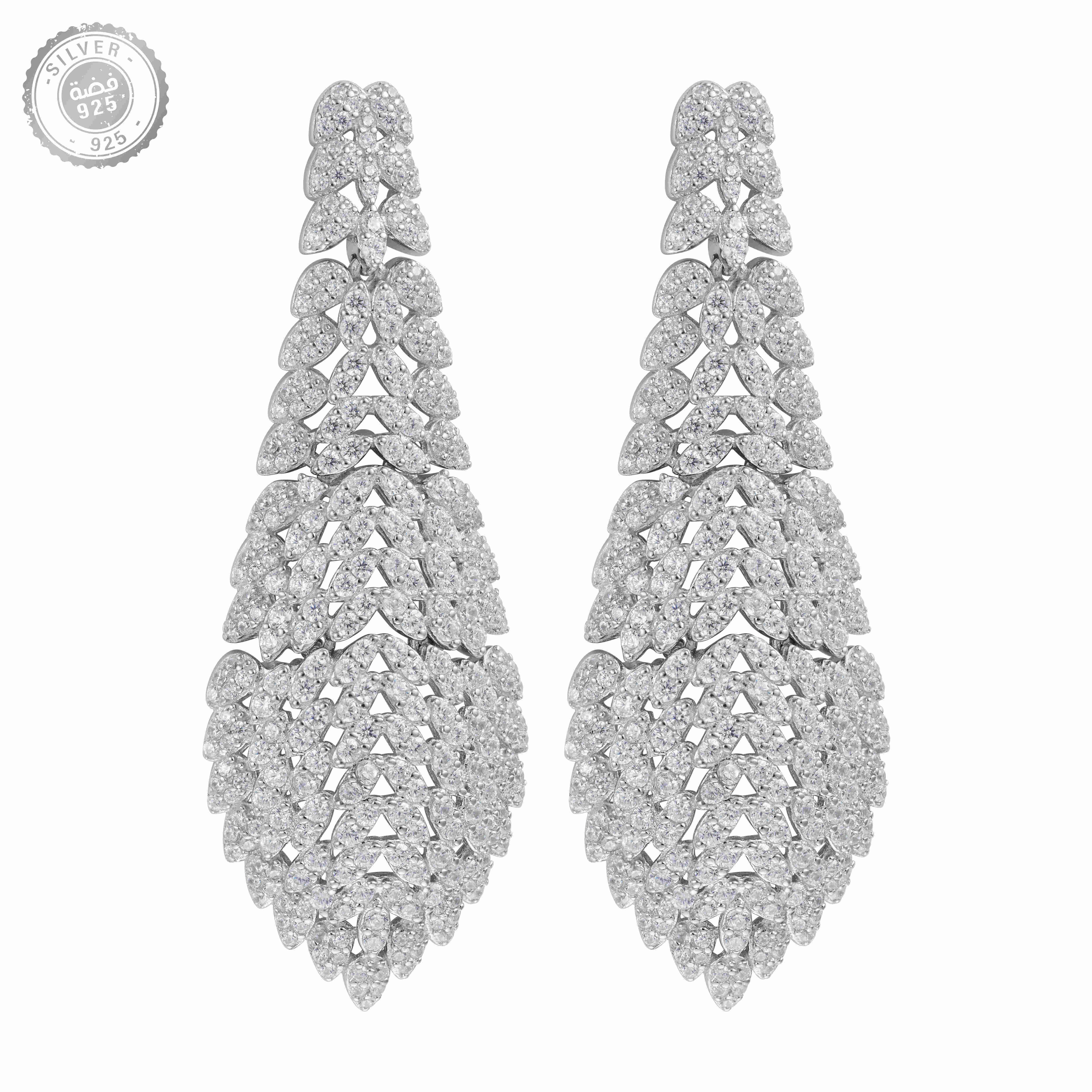 Sterling Silver Earrings - SLR264-E image 0