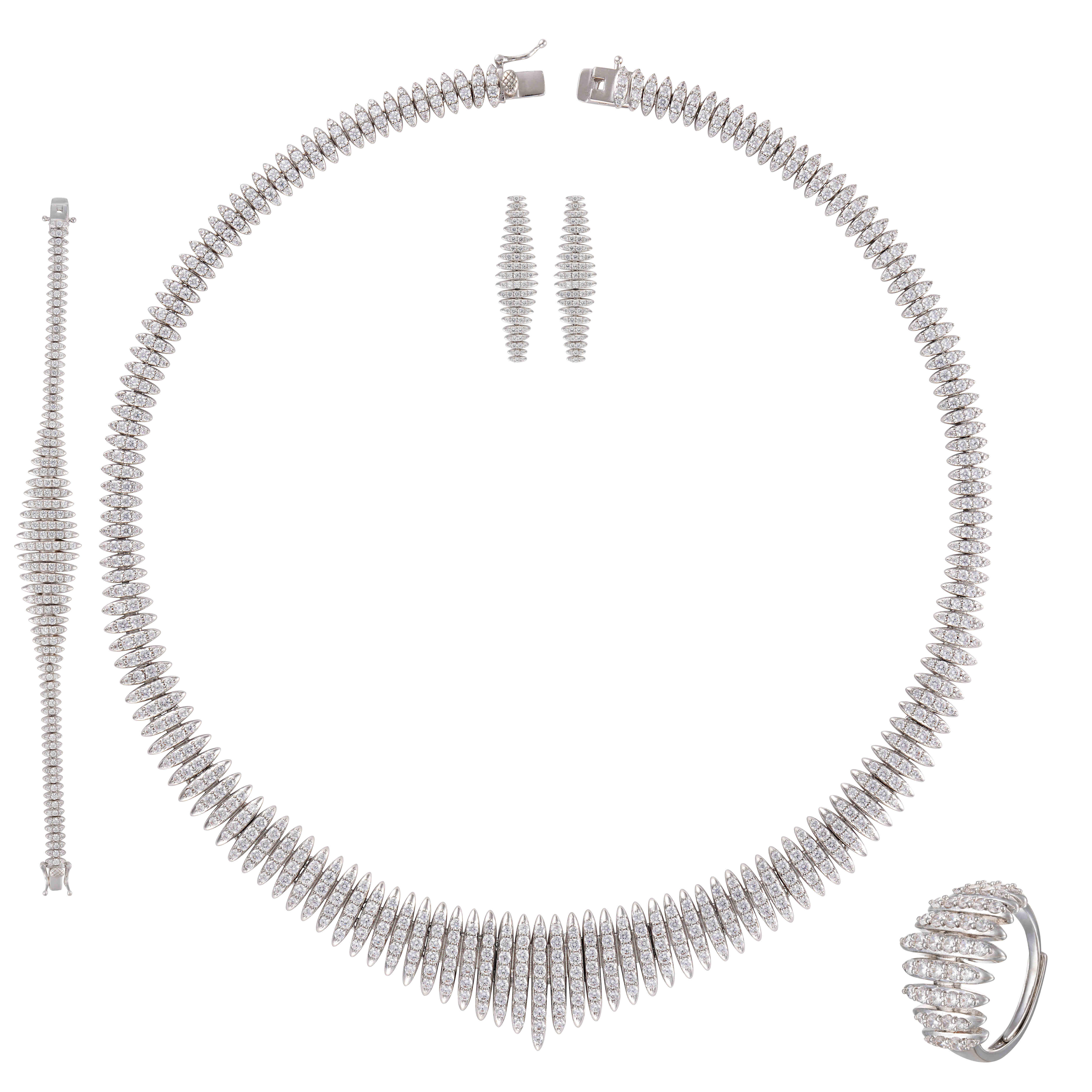 طـــقم - فضي ابيض - 0 image 5