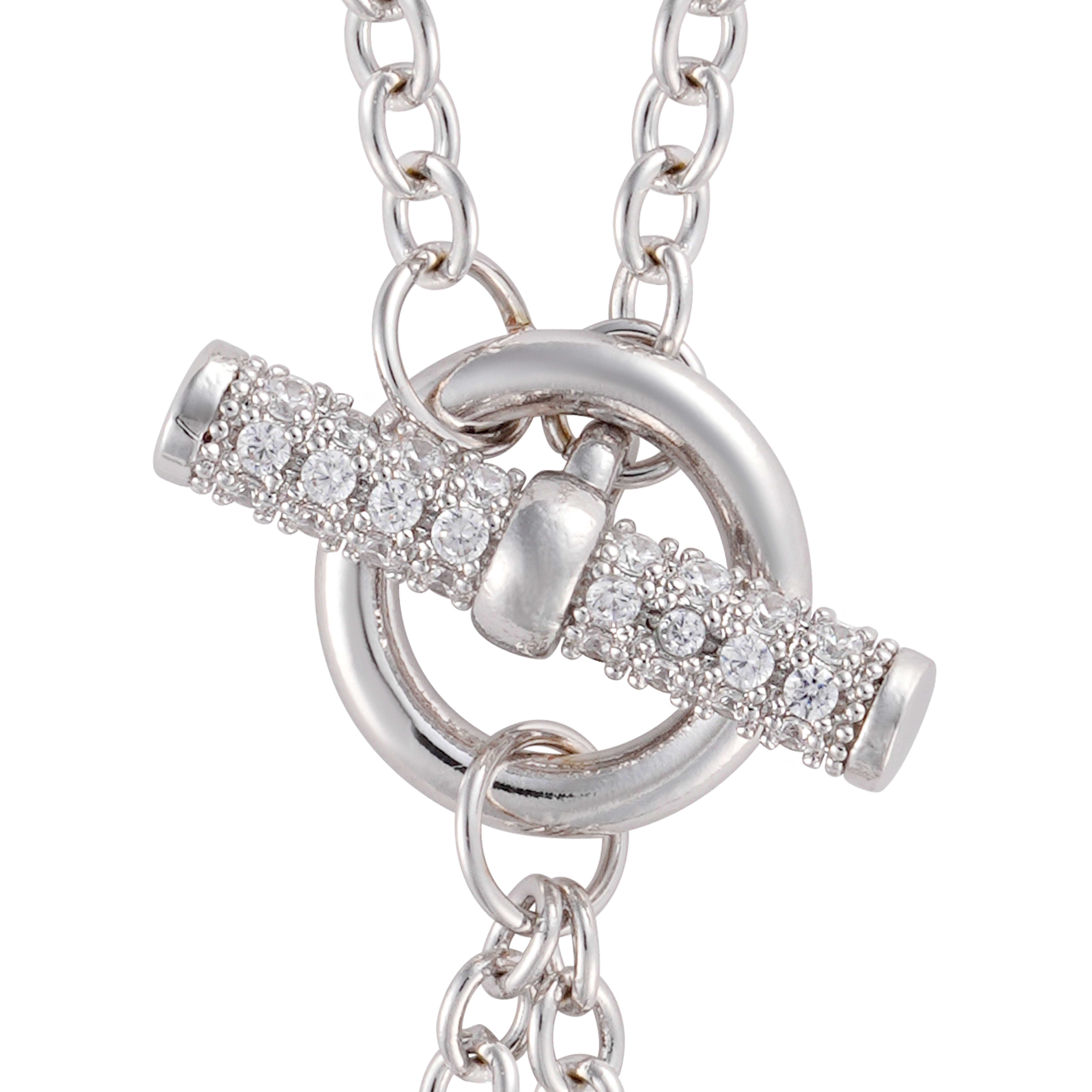 عقد - فضي ابيض - 0 image 1