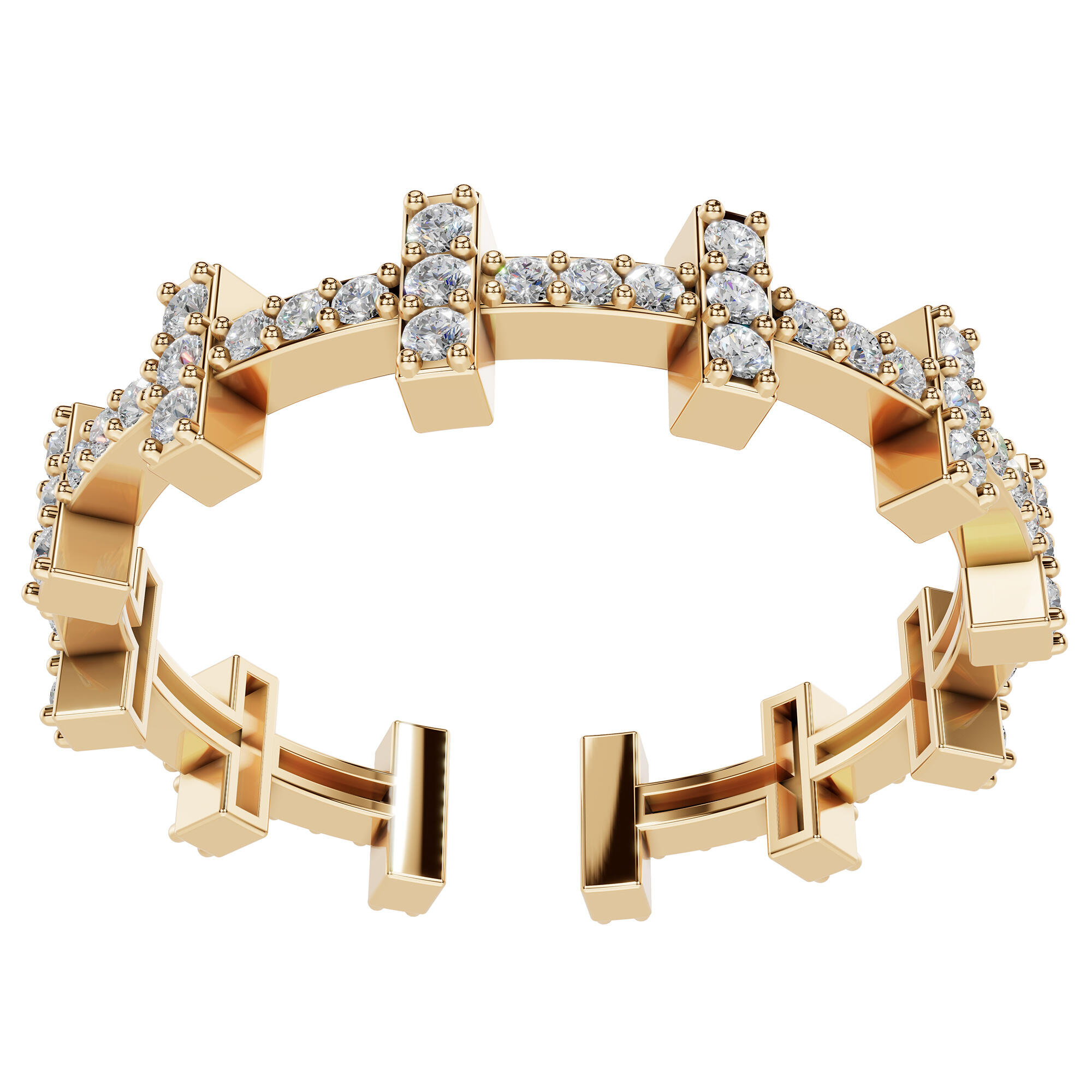 خاتم - ذهبي ابيض - 0 image 3