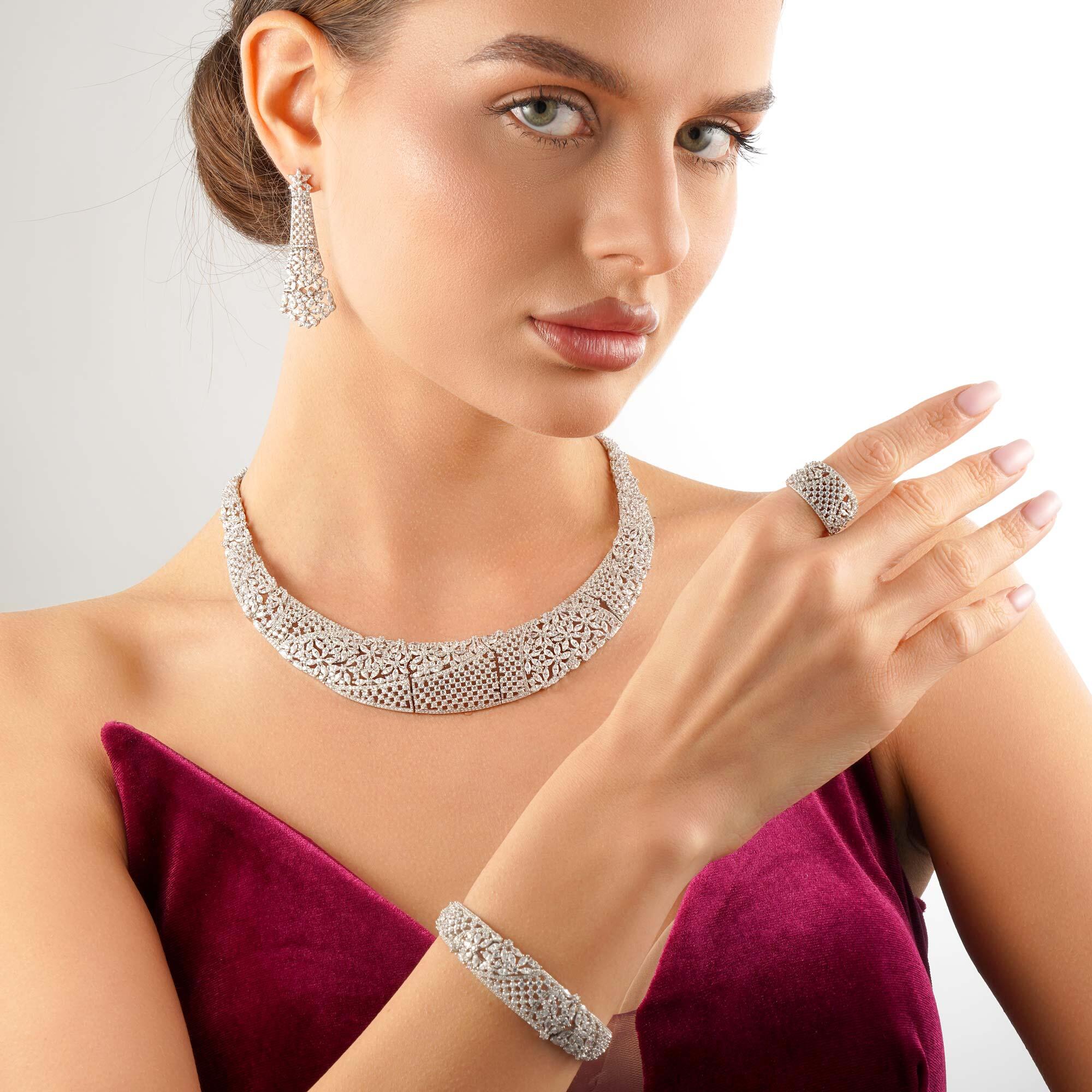 طـــقم - فضي ابيض - 0 image 0