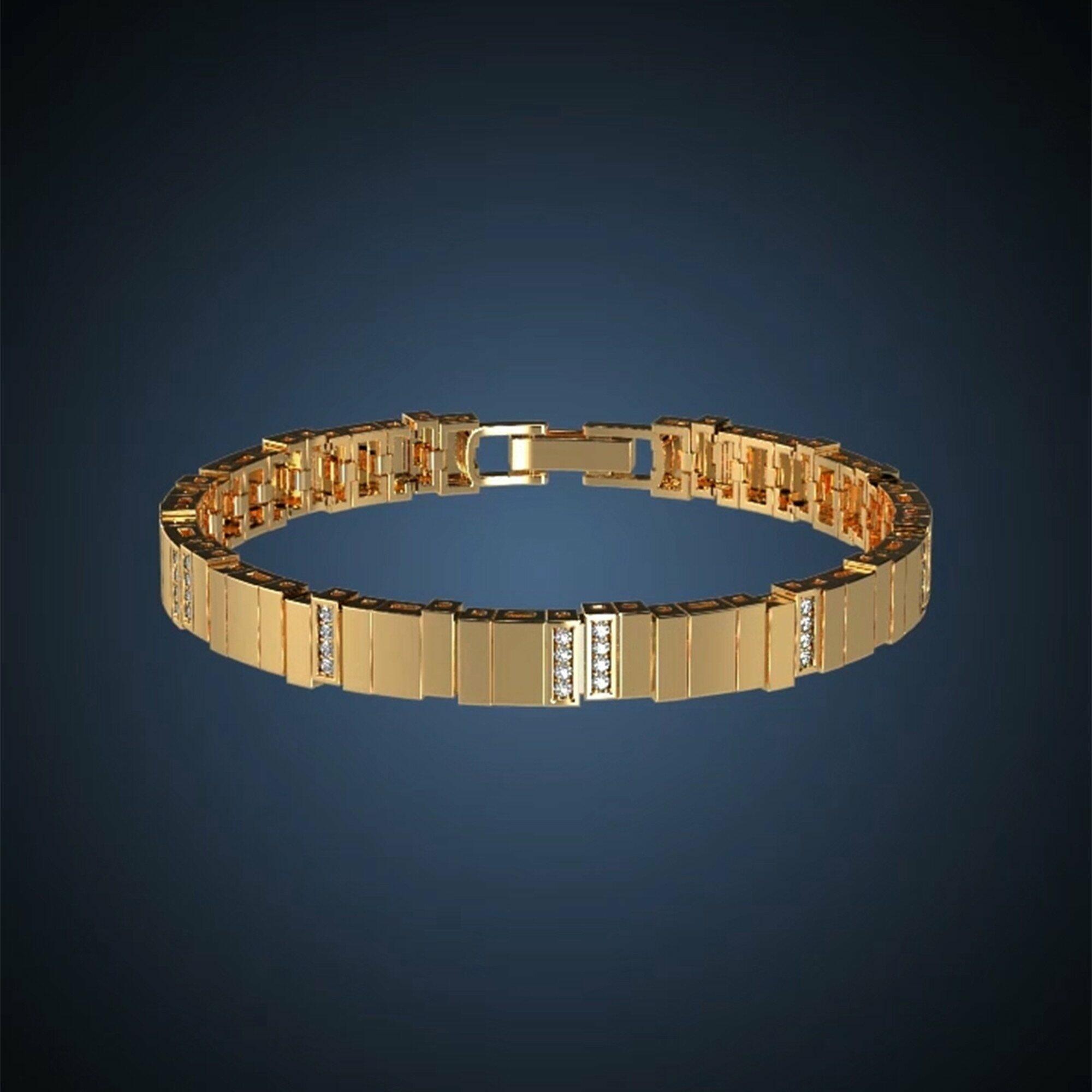 Gold Toned Tennis Bracelet image 2