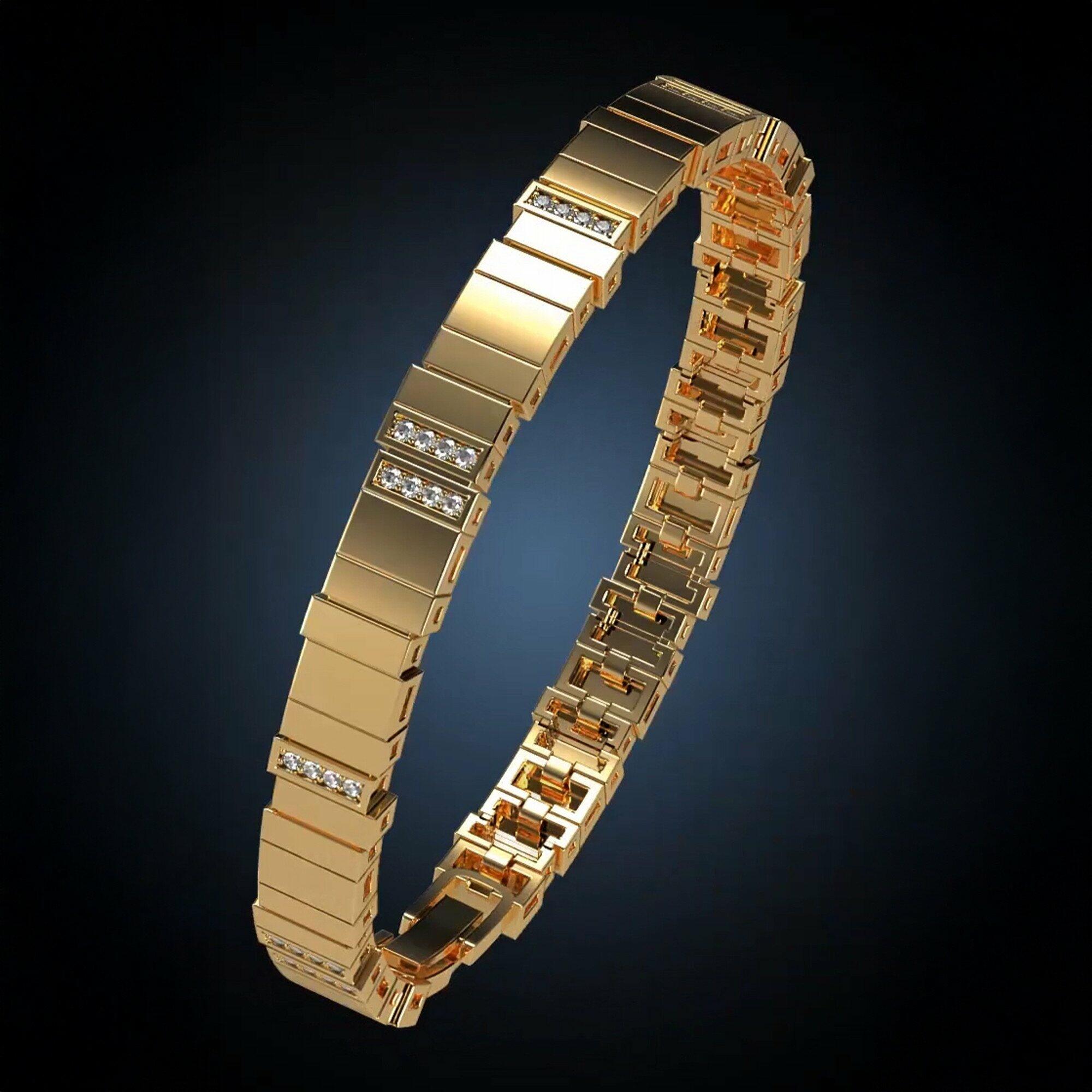Gold Toned Tennis Bracelet image 0