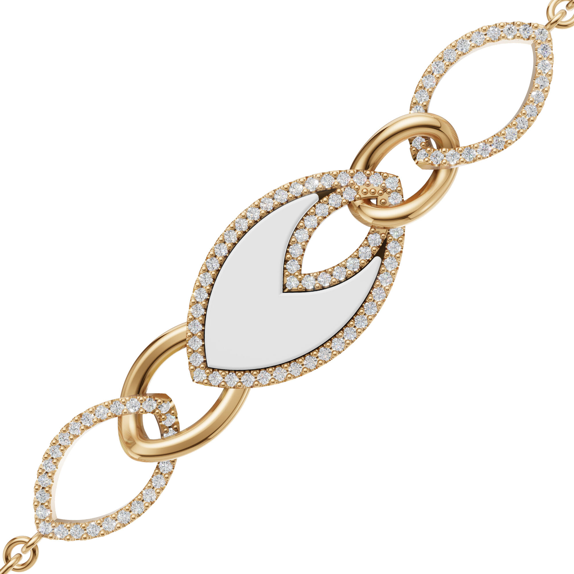 اسوارة - اوف وايت ذهبي - 0 image 4