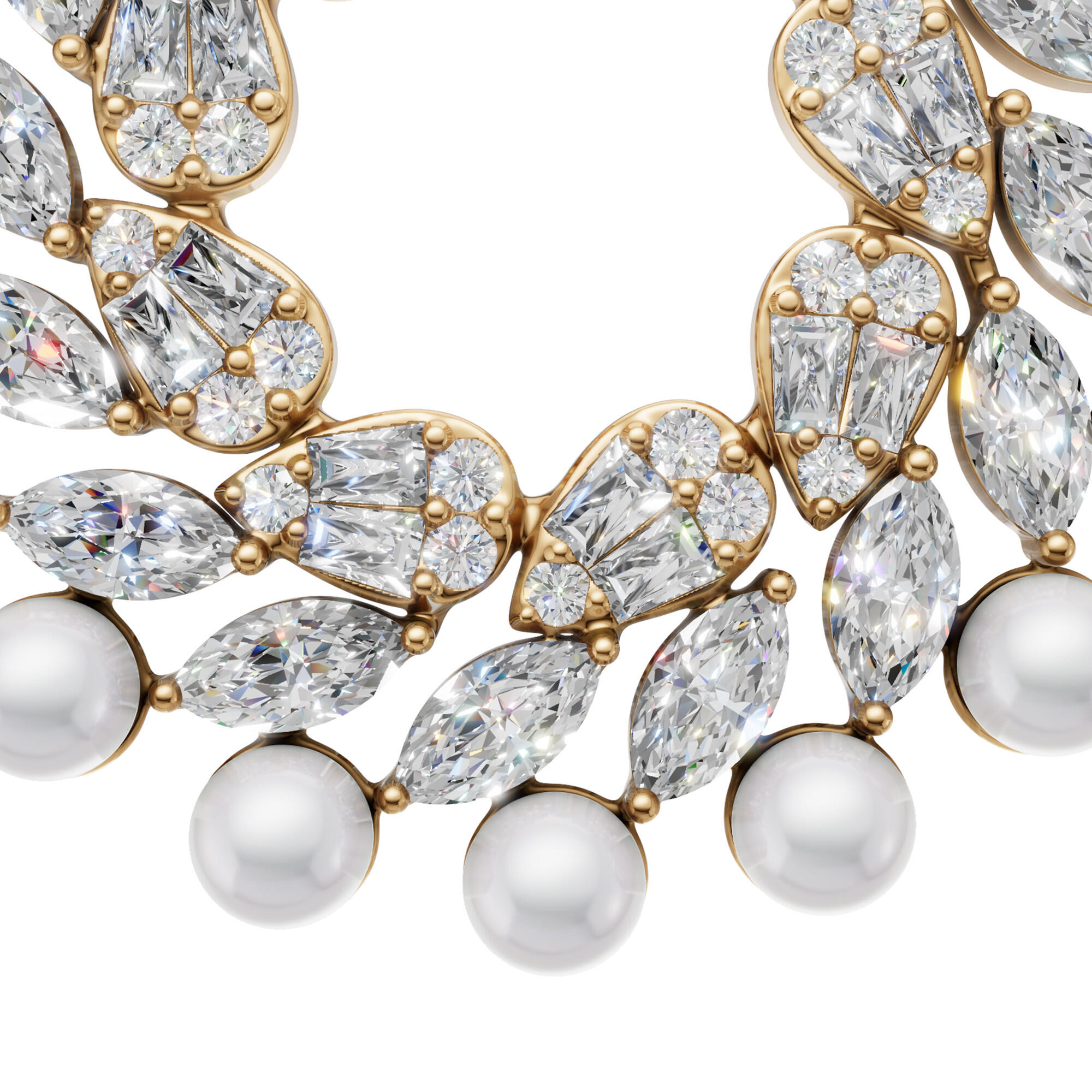 عقد - ذهبي ابيض - 0 image 3