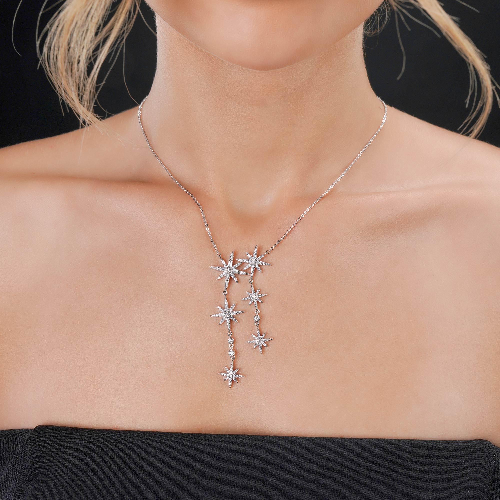 عقد - فضي ابيض - 0 image 0