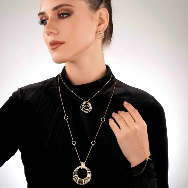 عقد - ذهبي ابيض - 0 image 7