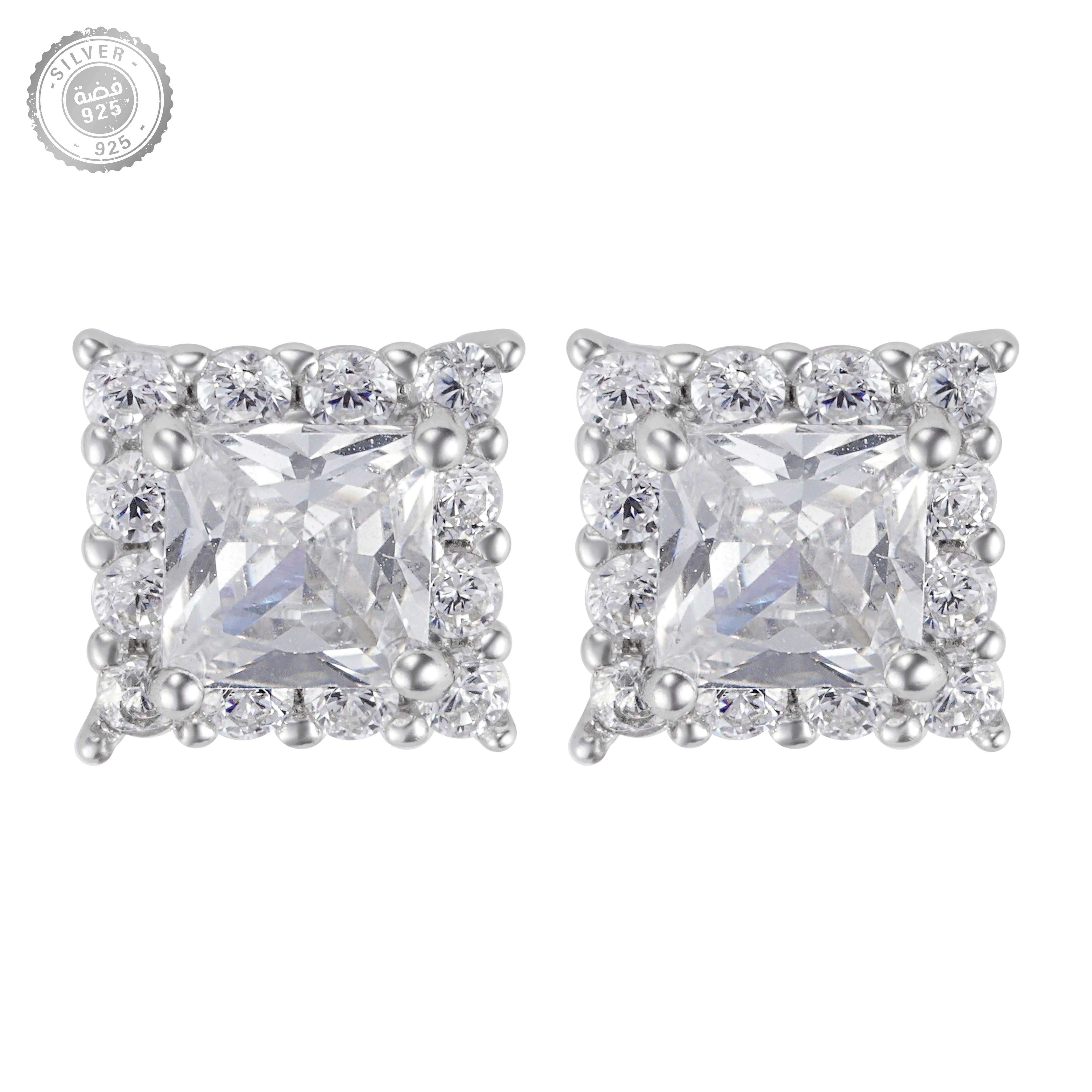 Alvira Earrings -Silver/White image 0