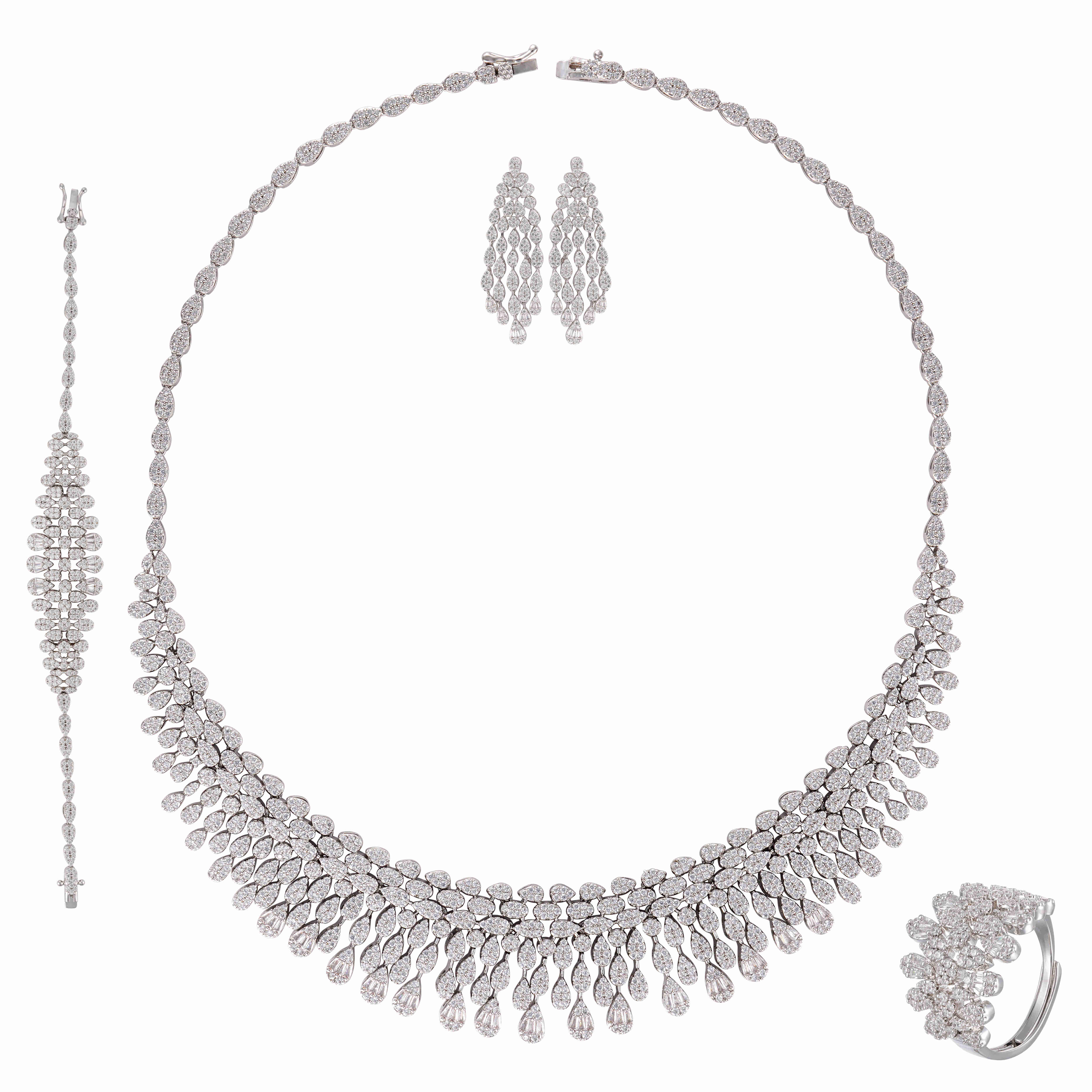 طـــقم - فضي ابيض - 0 image 5