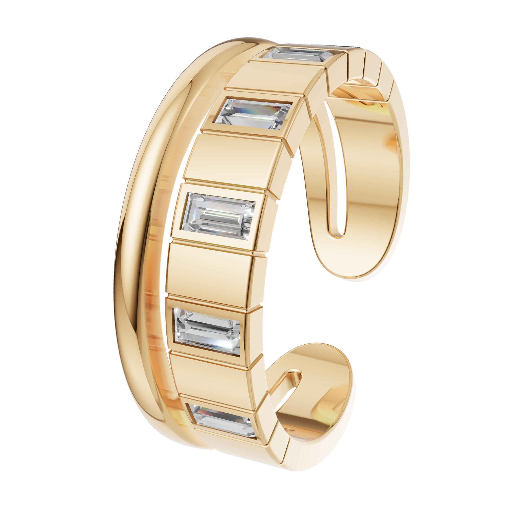 خاتم - ذهبي ابيض - 0 image 1