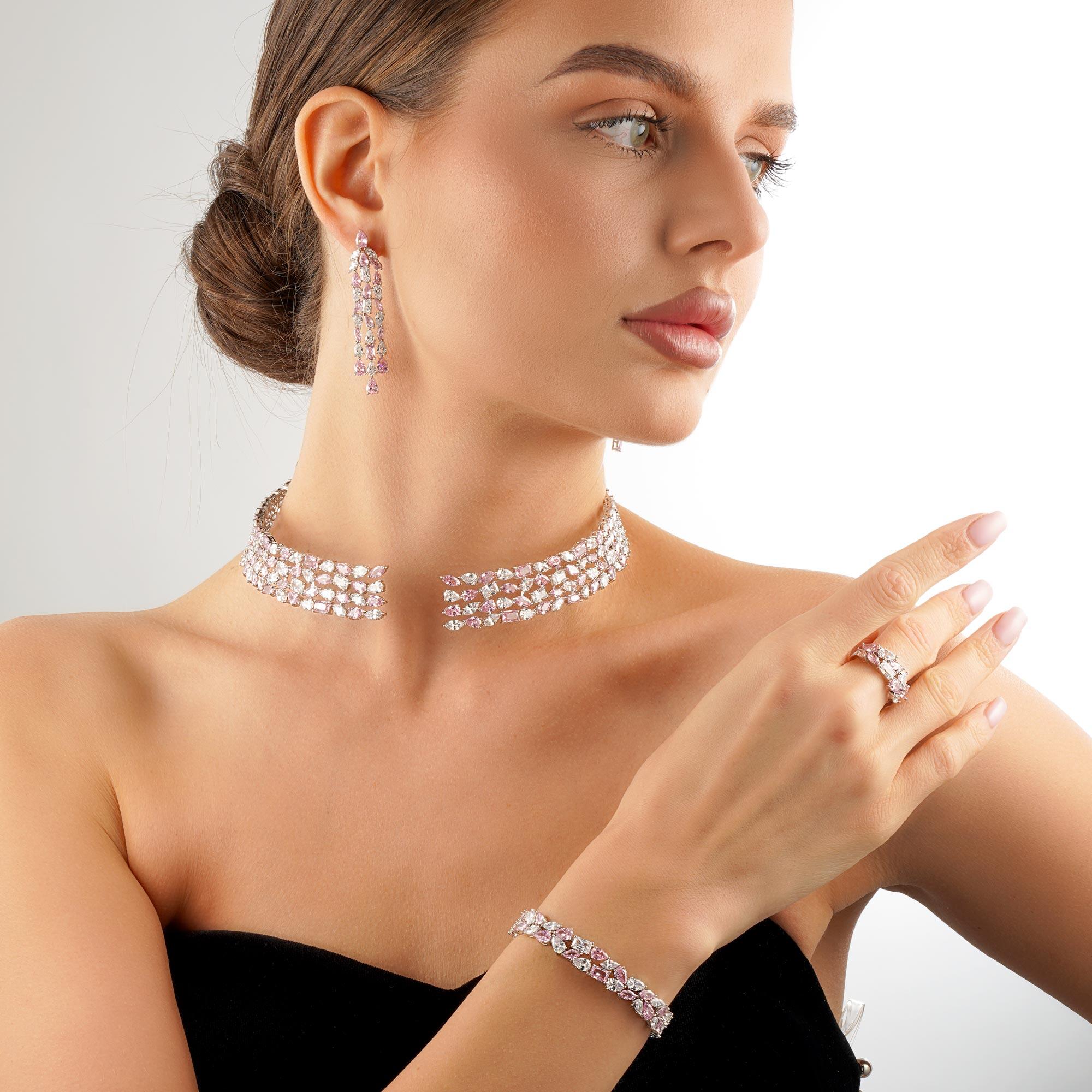 طـــقم - فضي وردي - 0 image 0