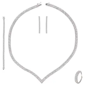 طـــقم - فضي ابيض - 0 image 5