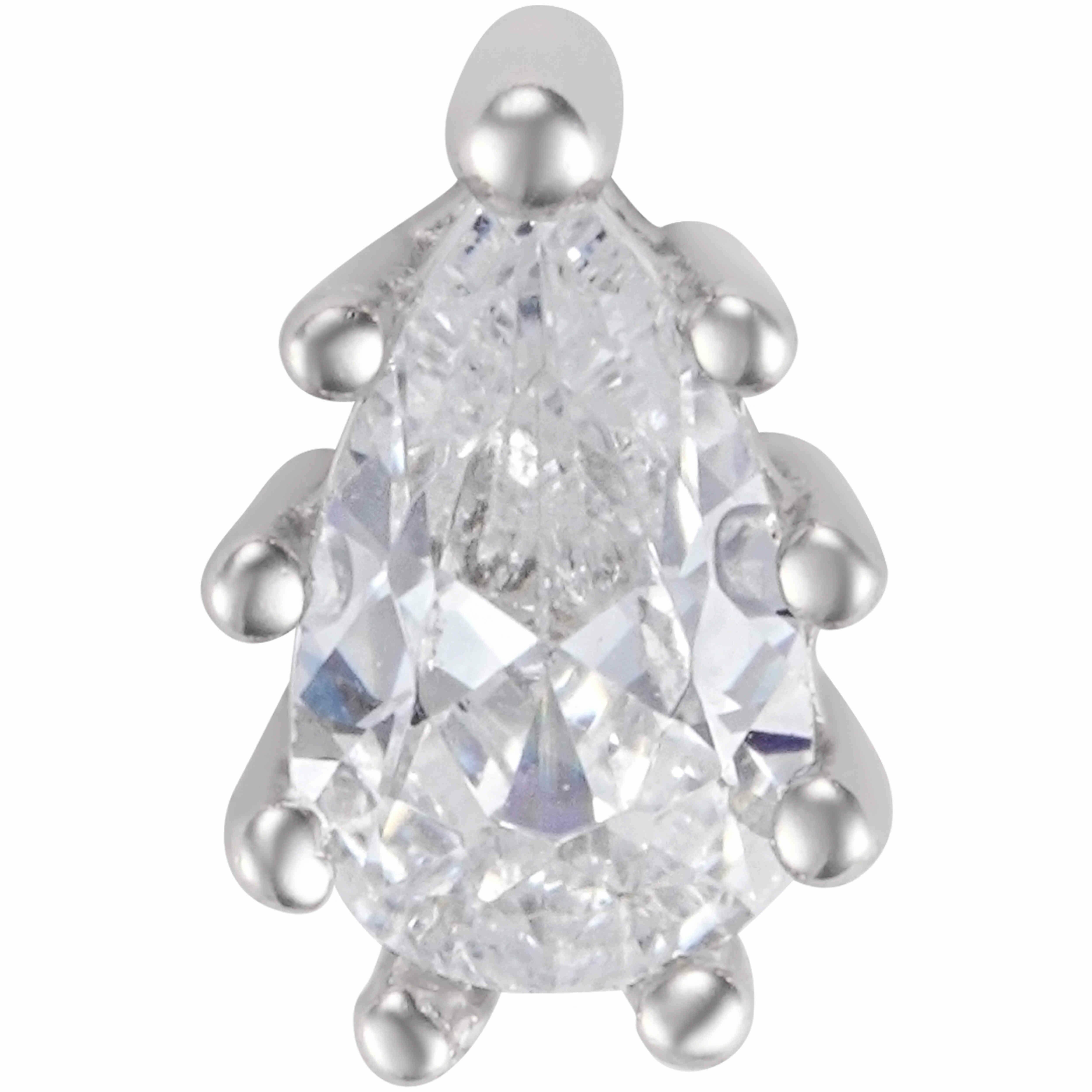 Alvira Earrings -Silver/White image 1
