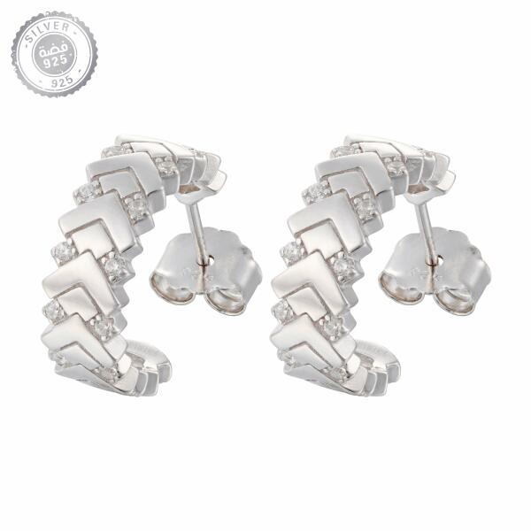 حلق - فضي ابيض - 0 image 0
