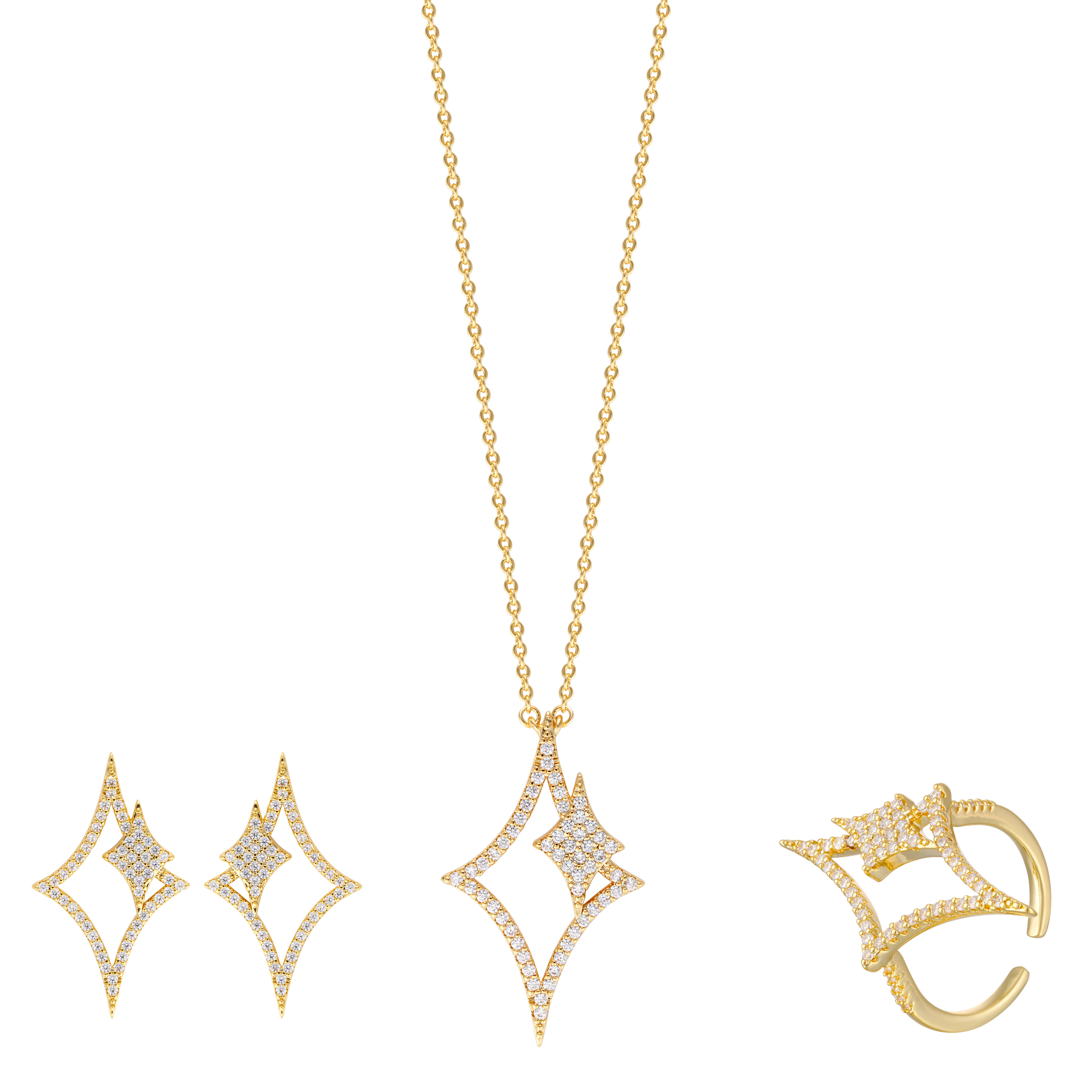 طقم أ - ذهبي ابيض - 0 image 0