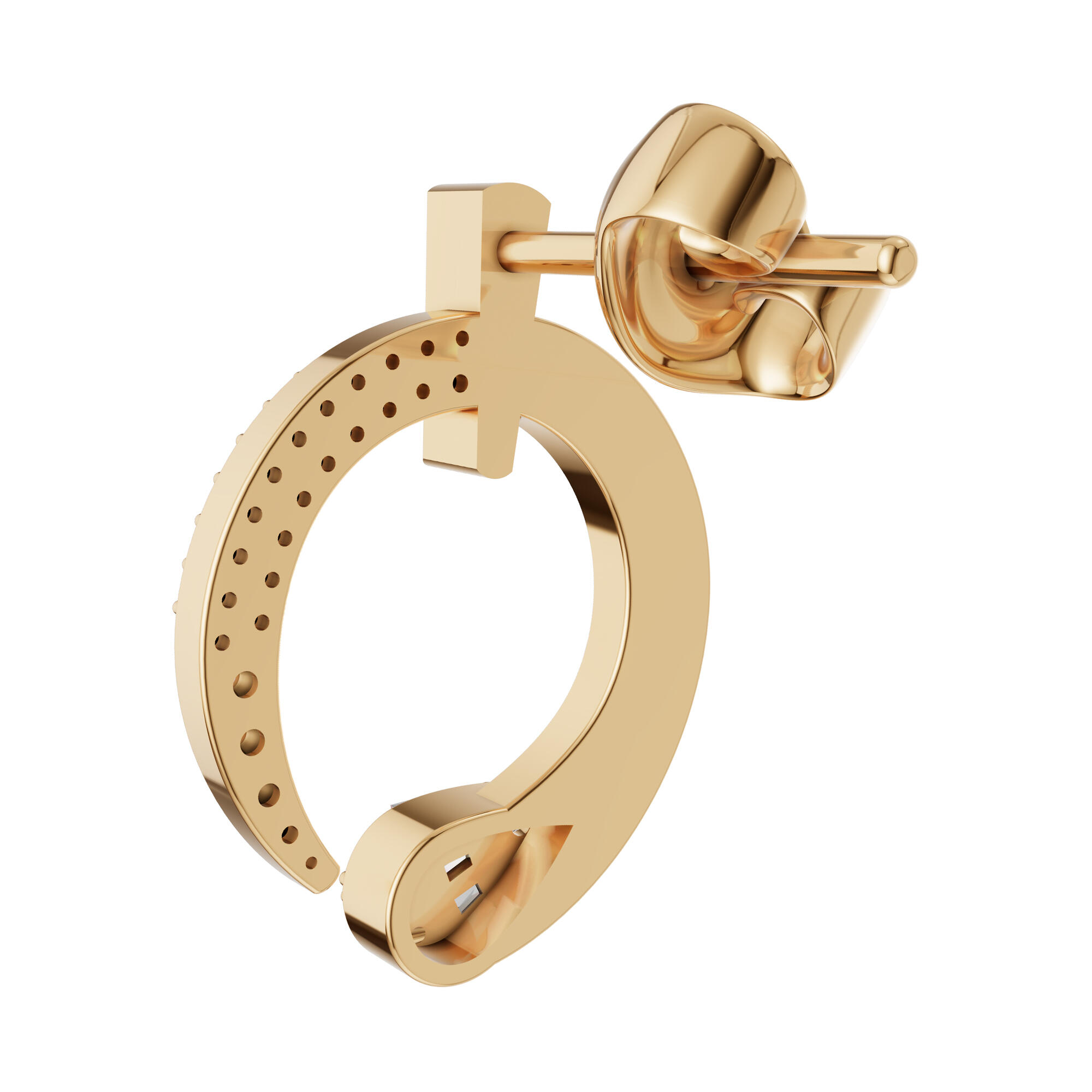 أقراط دائرية ذهبية image 5