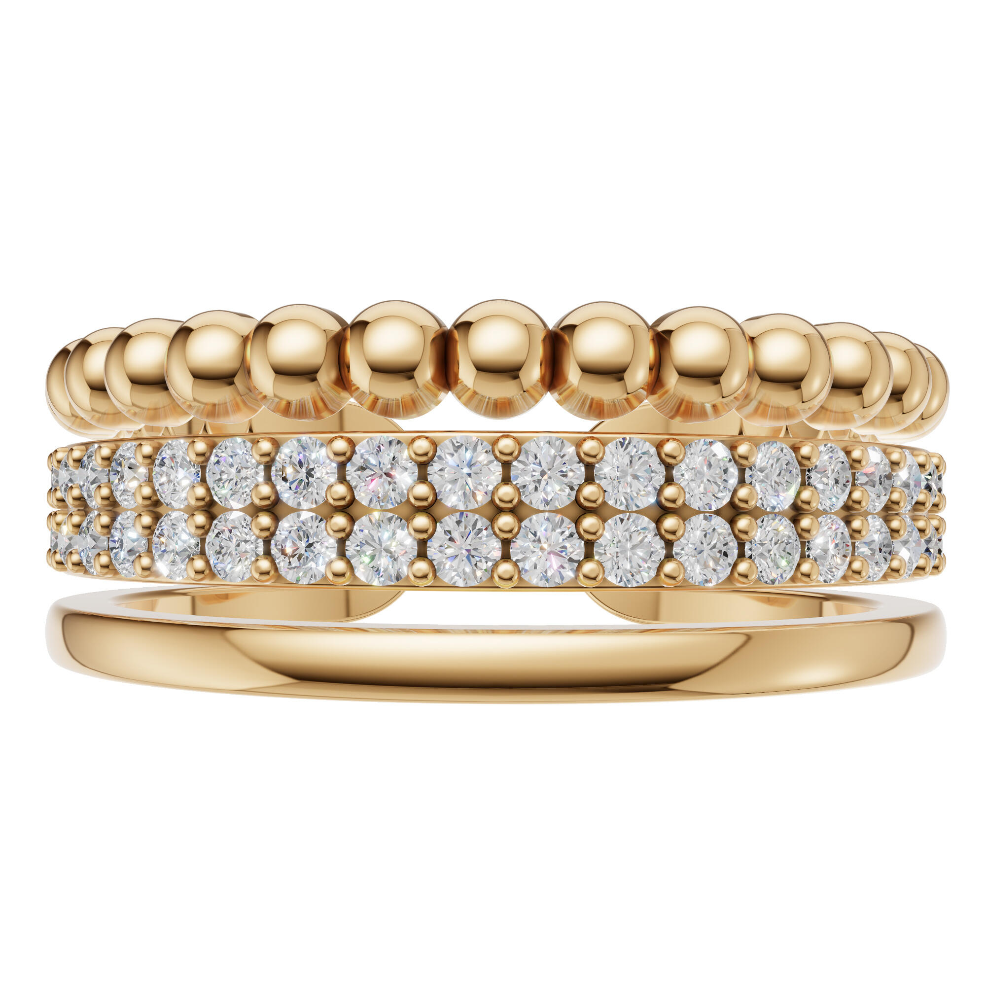 خاتم ذهبي مرصع image 2