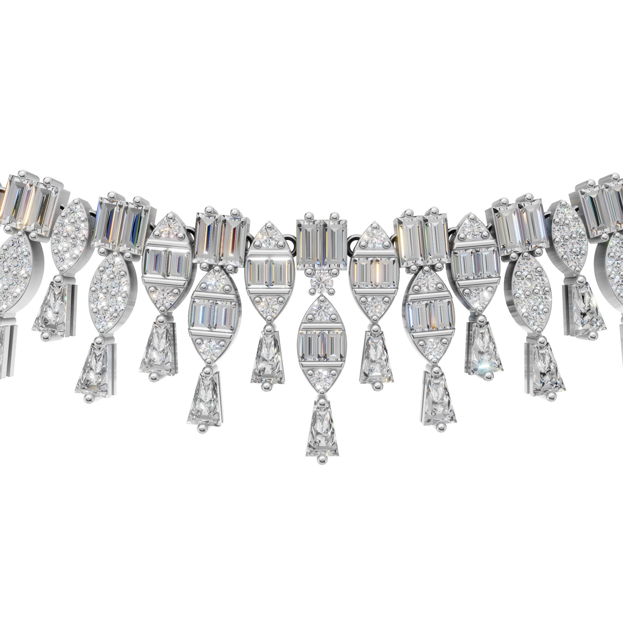 عقد تشوكر - فضي ابيض - 0 image 2