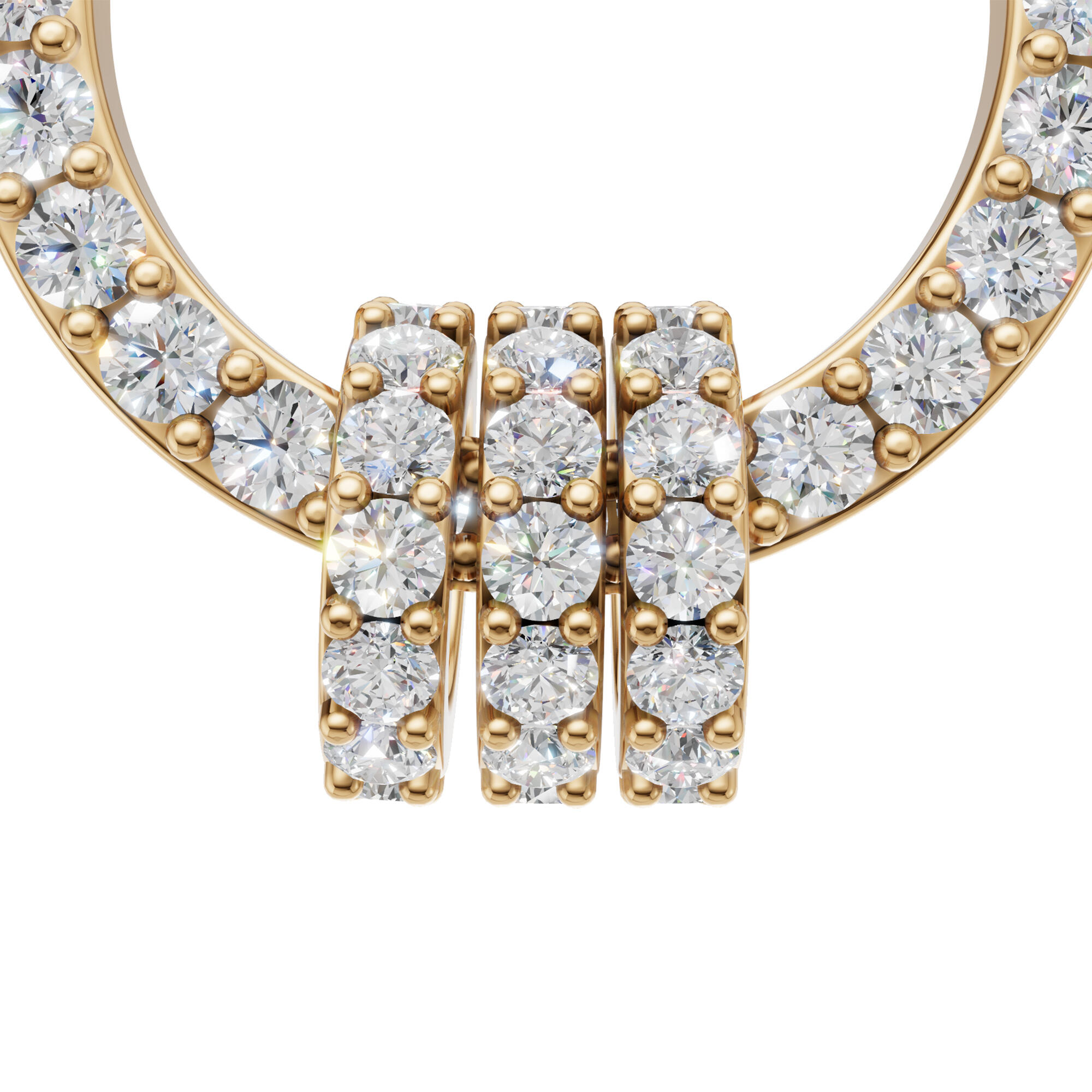 حلق - ذهبي ابيض - 0 image 1