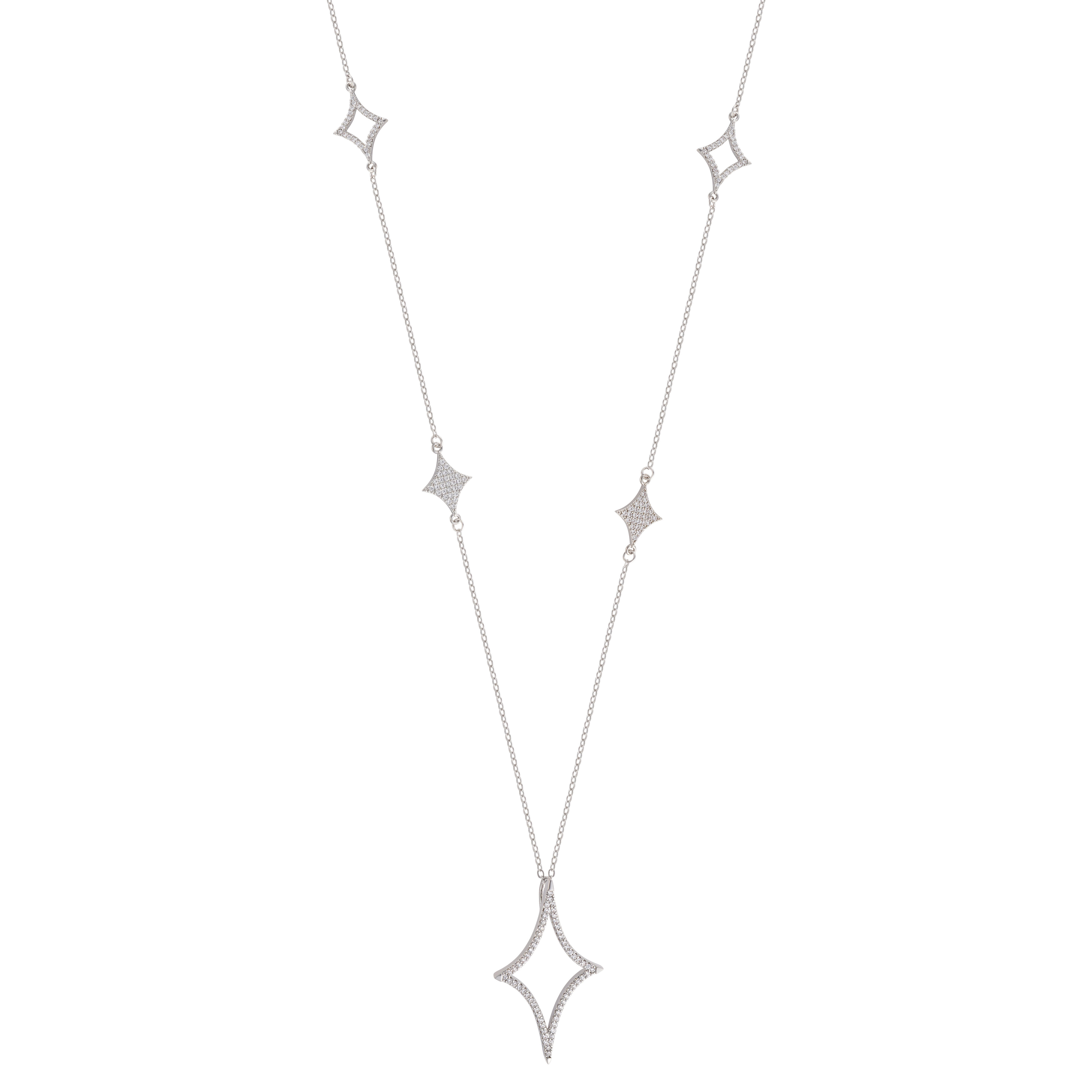 عقد - فضي ابيض - 0 image 0