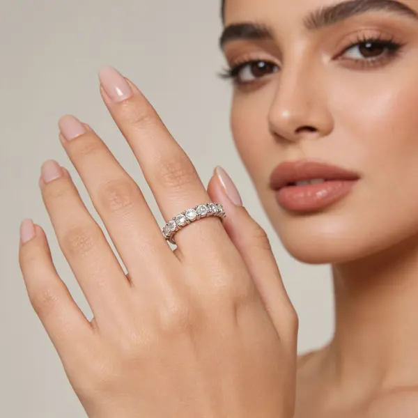 خاتم - فضي ابيض - 0 image 0
