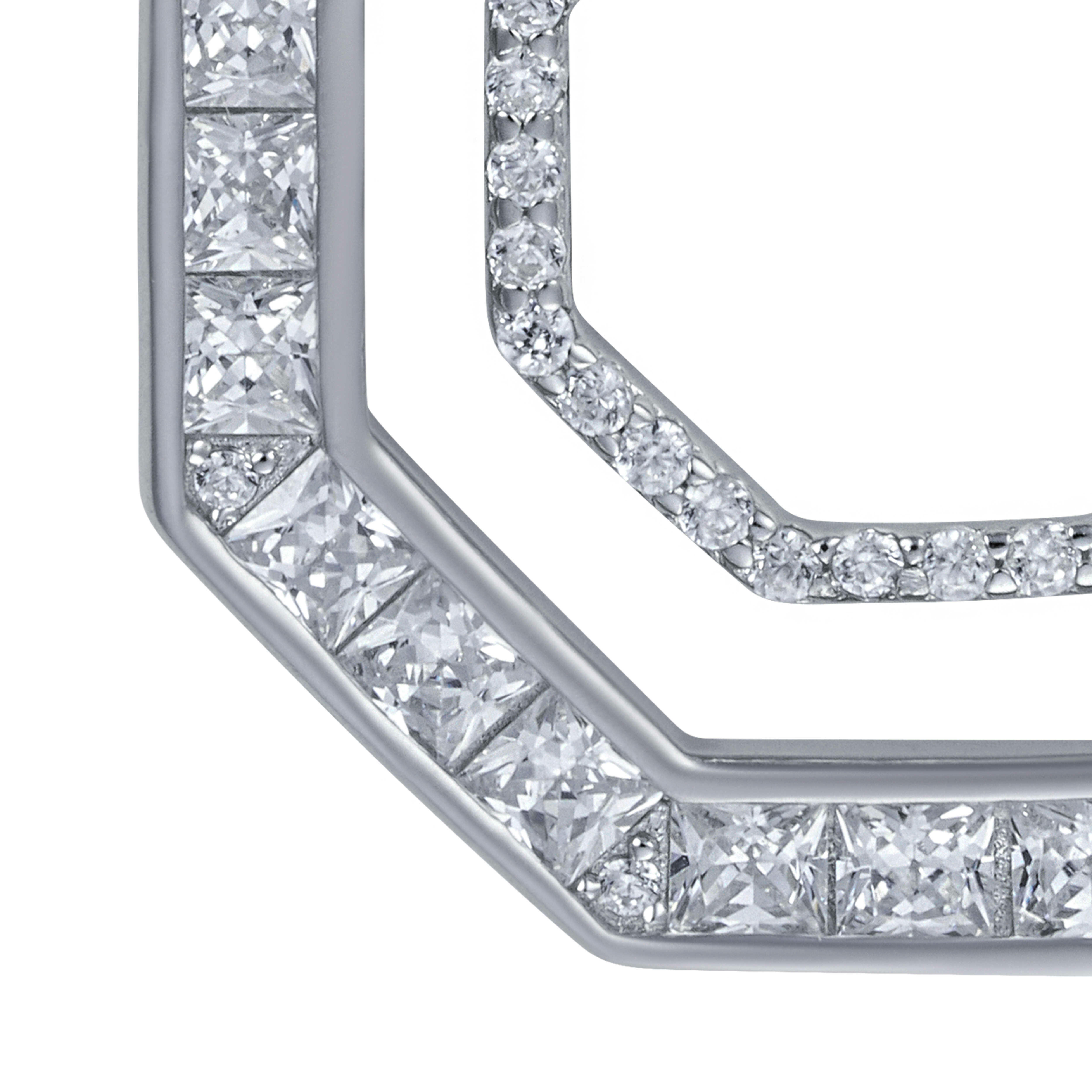 عقد فضة هندسي image 3