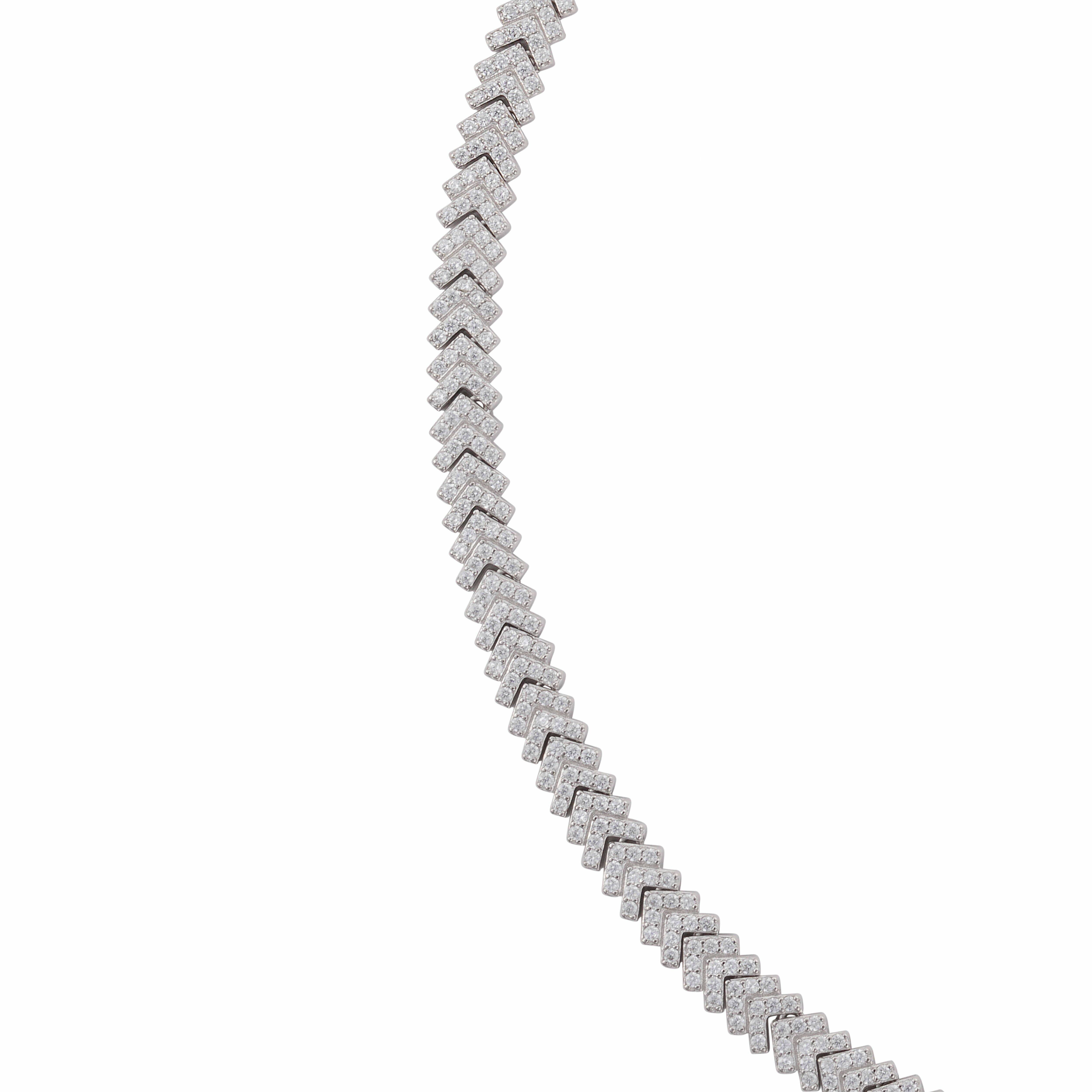 عقد - فضي ابيض - 0 image 1
