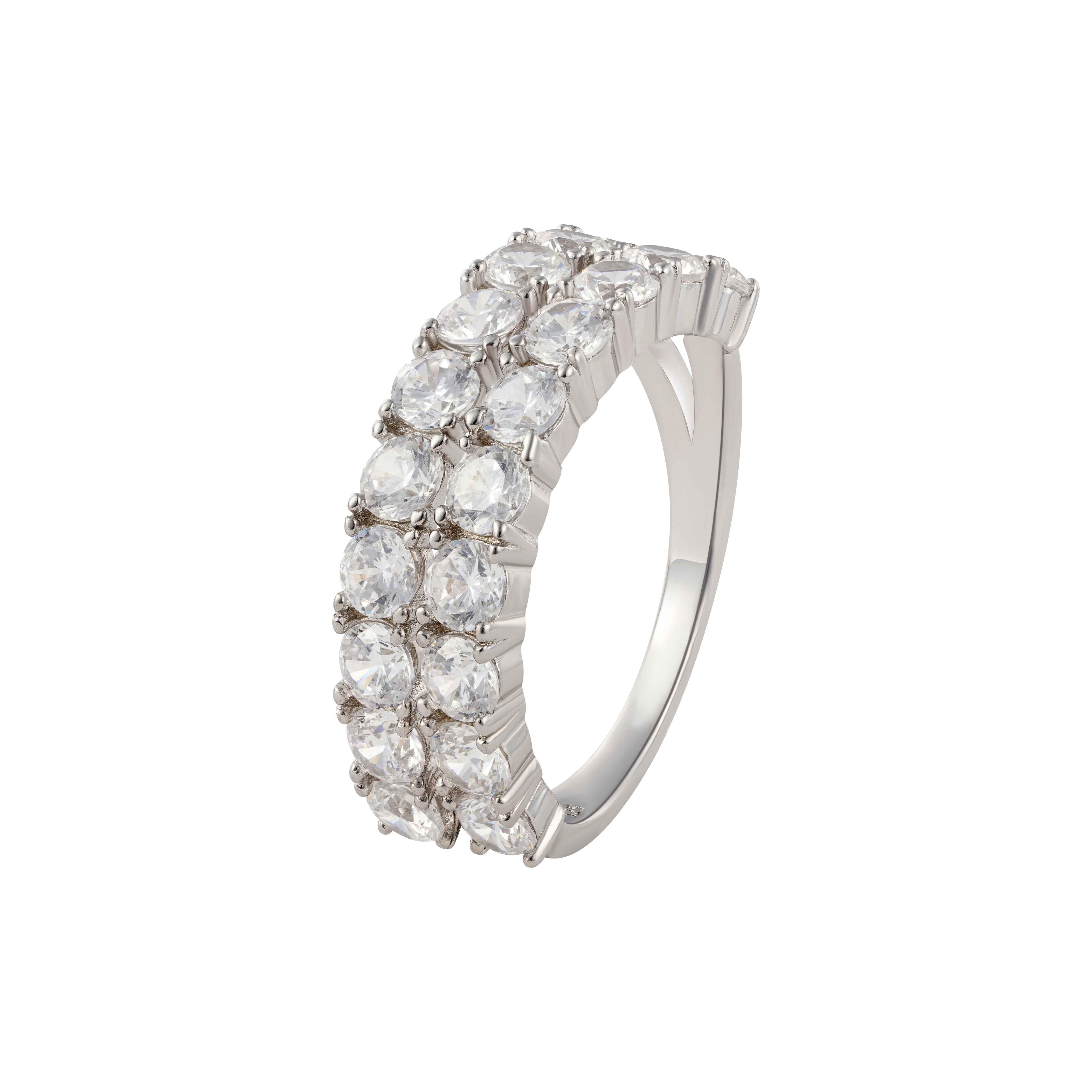 925k Silver Round Ring image 0