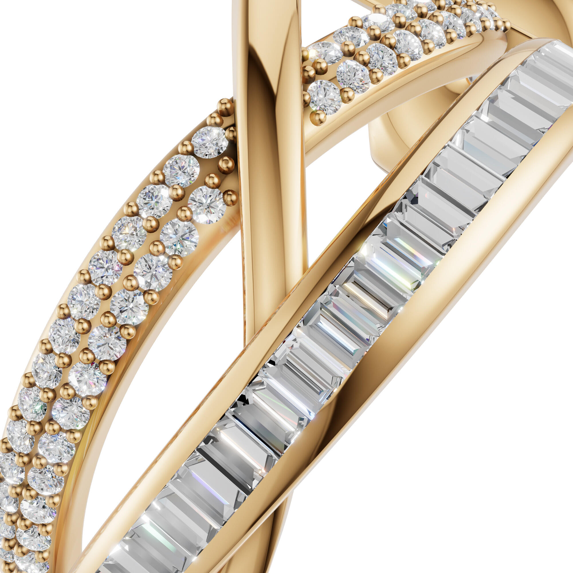 حلق - ذهبي ابيض - 0 image 1