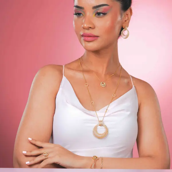حلق - ذهبي ابيض - 0 image 7